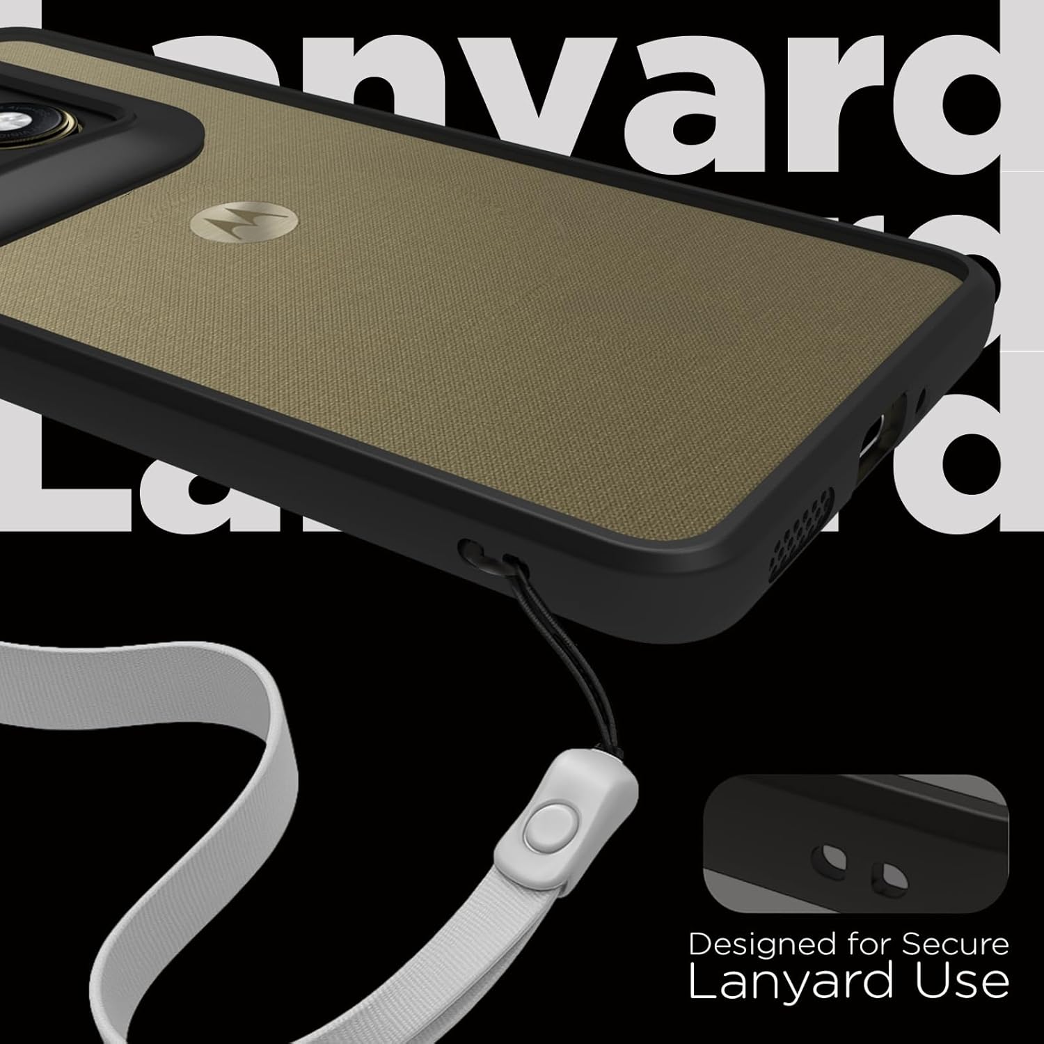 Motorola Signature Back Cover Case | Clear Hybrid - Clear Black