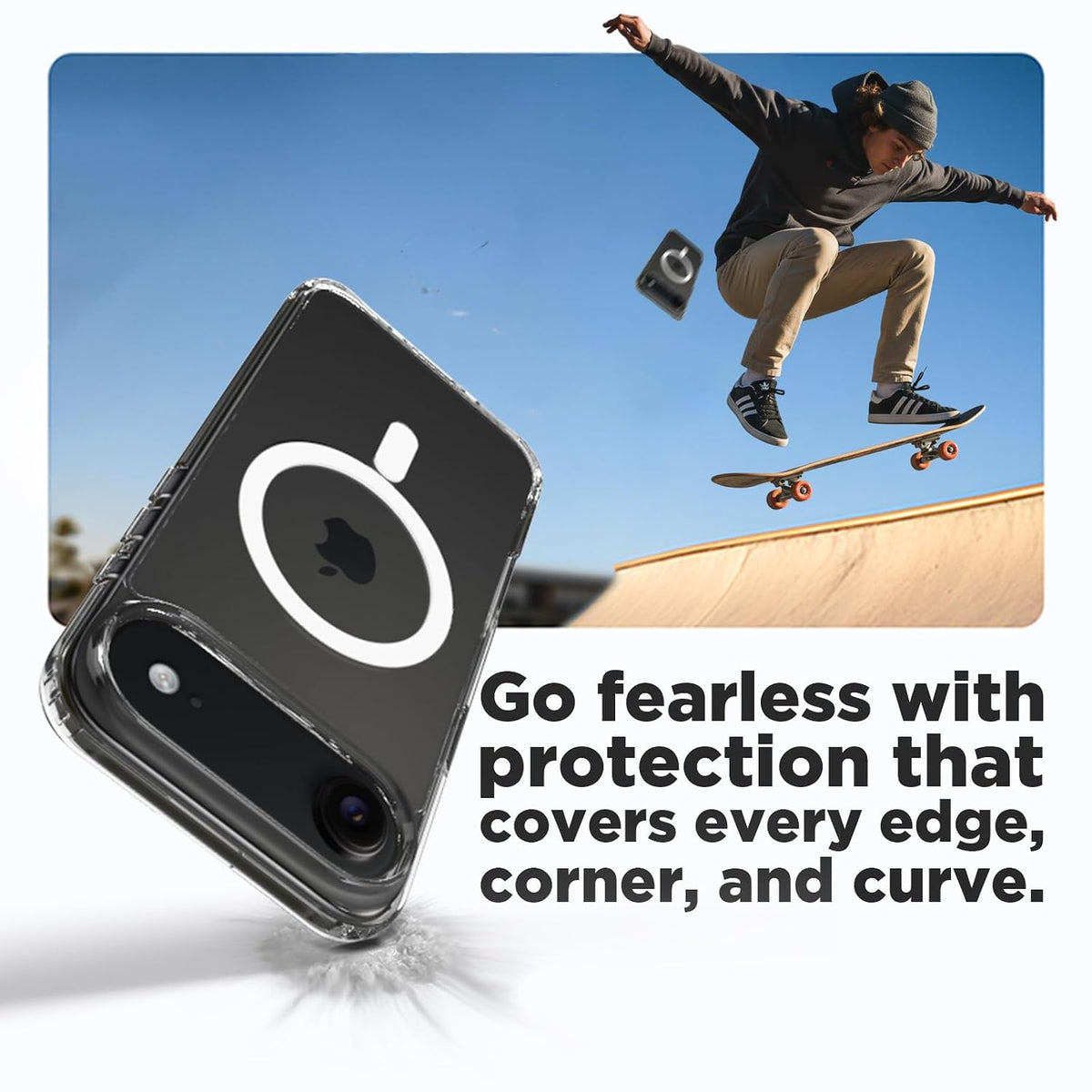 iPhone 17 Air/iPhone Air Back Cover Case | Clear Hybrid - Clear