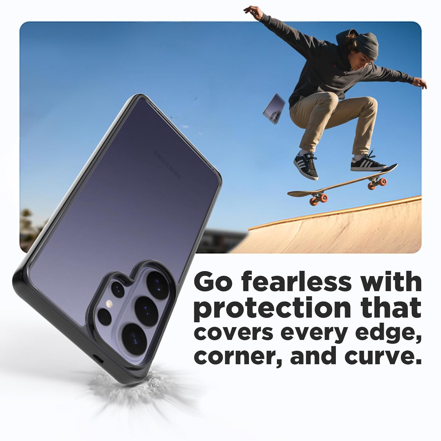 Samsung Galaxy S26 Ultra Back Cover Case | Clear Hybrid - Clear Black