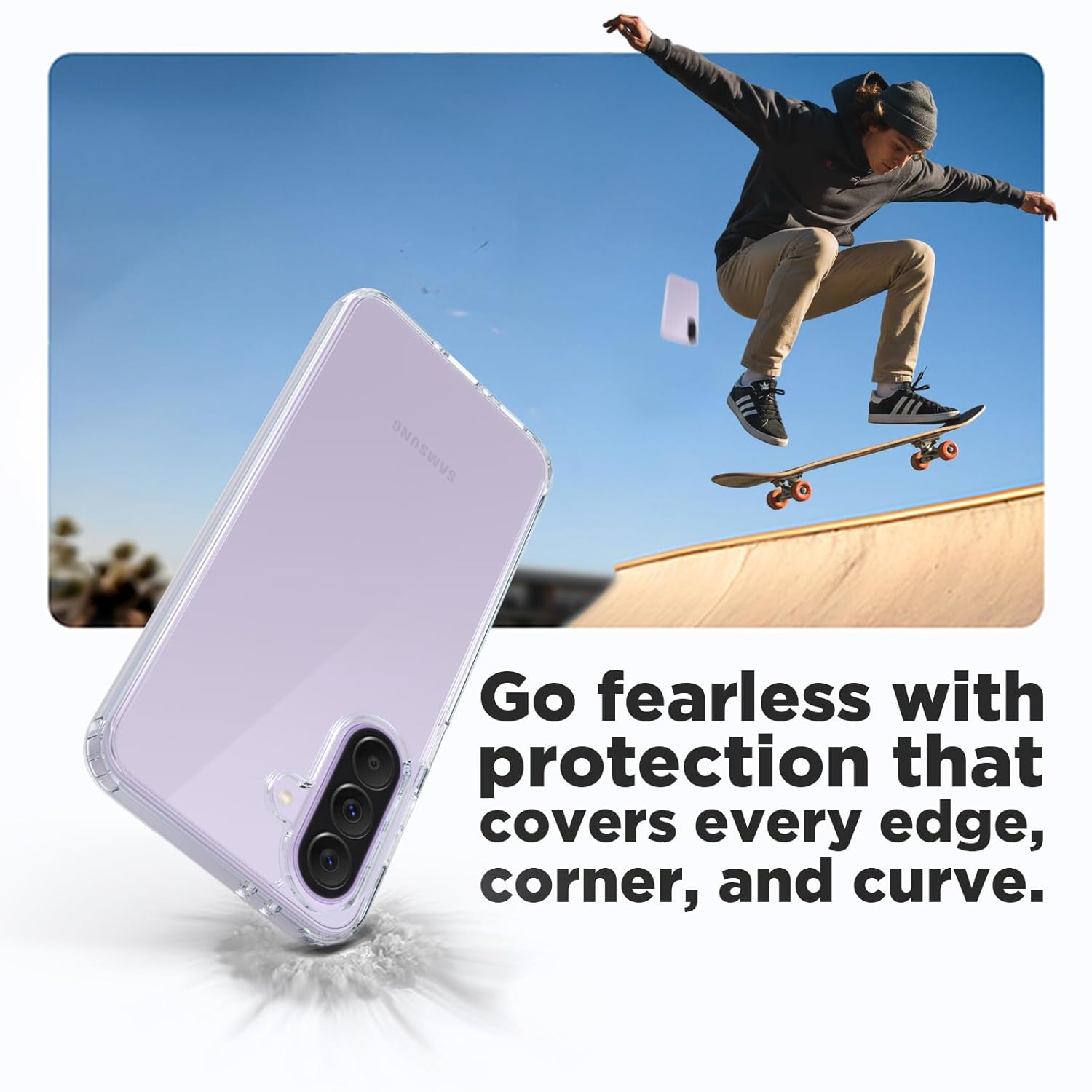 Samsung Galaxy A37 5G Back Cover Case | Clear Hybrid - Clear Transparent