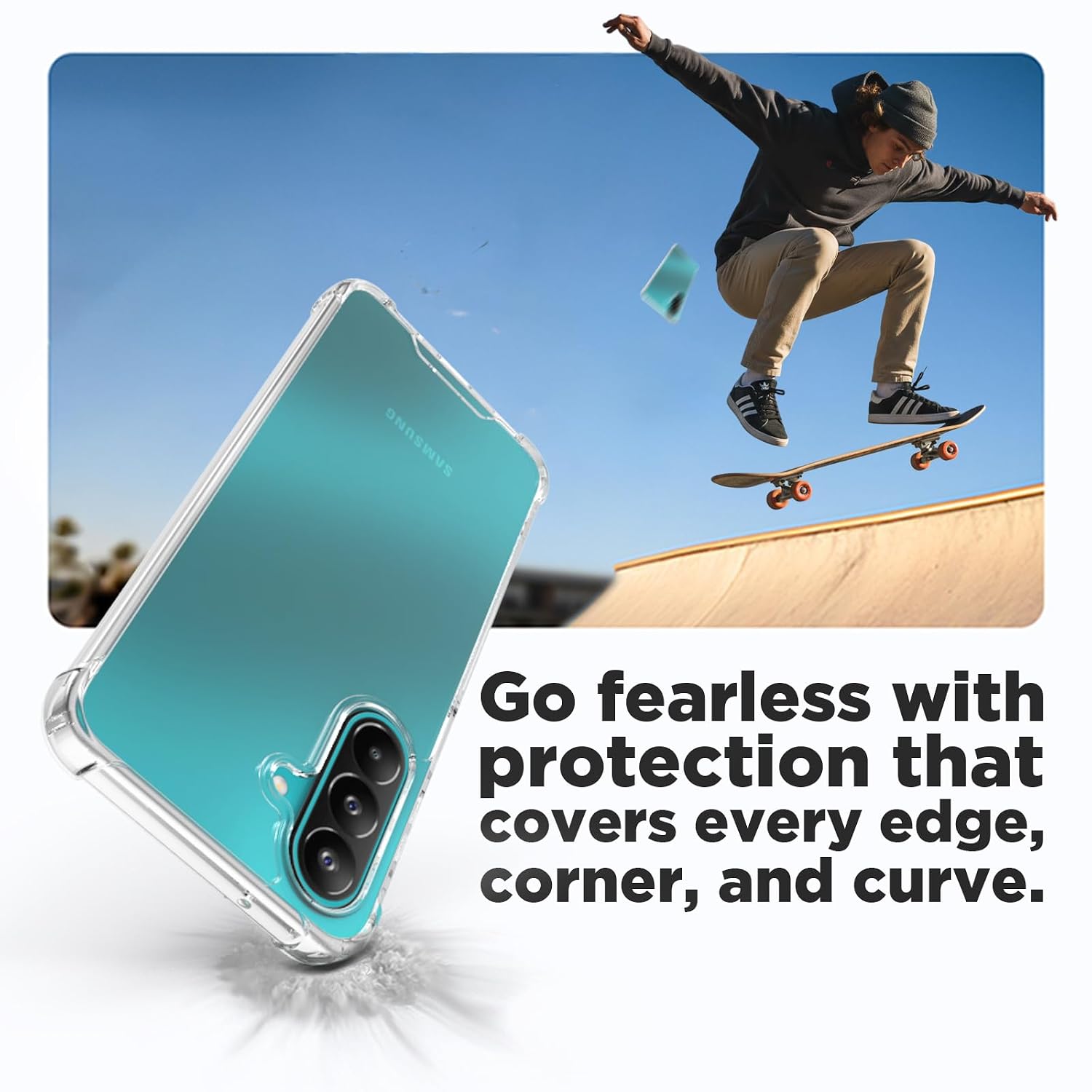 Samsung Galaxy M47 Back Cover Case | Clear Hybrid - Clear