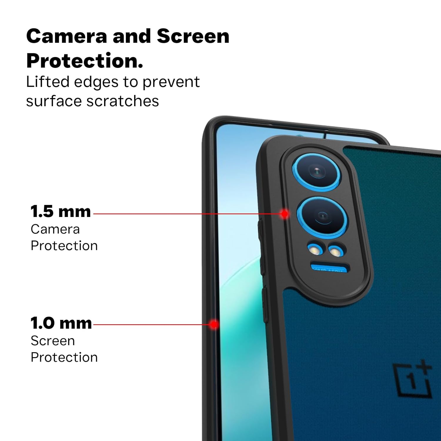OnePlus Nord CE 4 Lite 5G Back Cover Case | Sleek Hybrid - Matte Black
