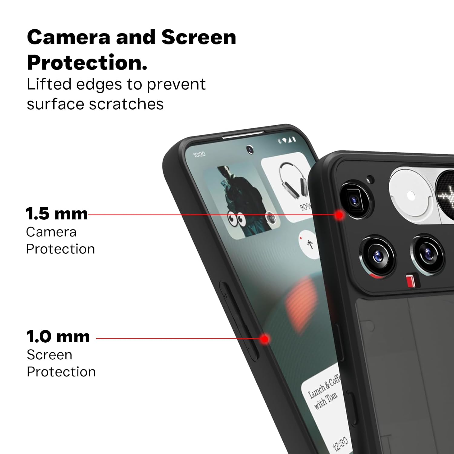 Nothing Phone 3 Back Cover Case | Sleek Hybrid - Matte Black