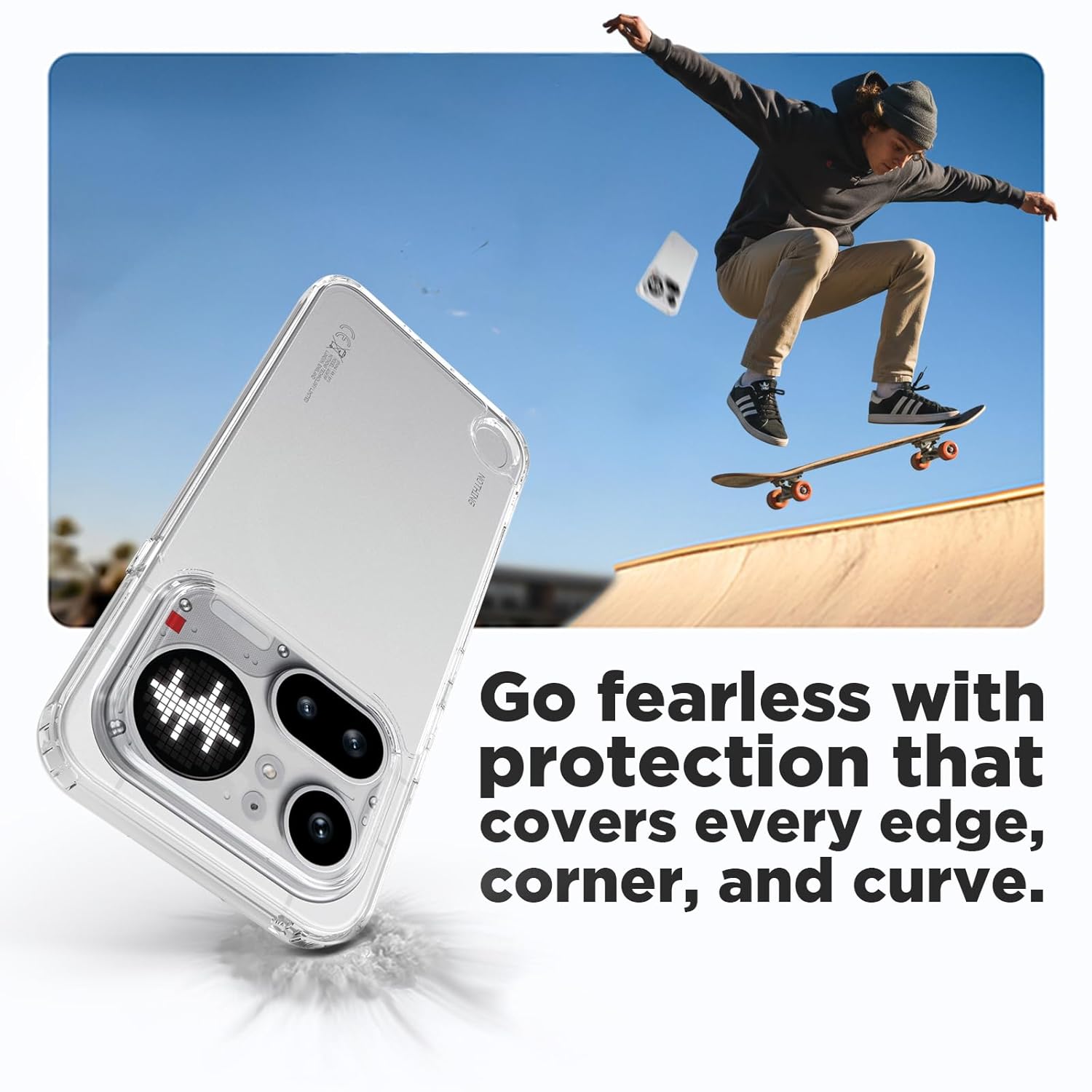 Nothing Phone 4a Pro 5G Back Cover Case | Clear Hybrid - Clear