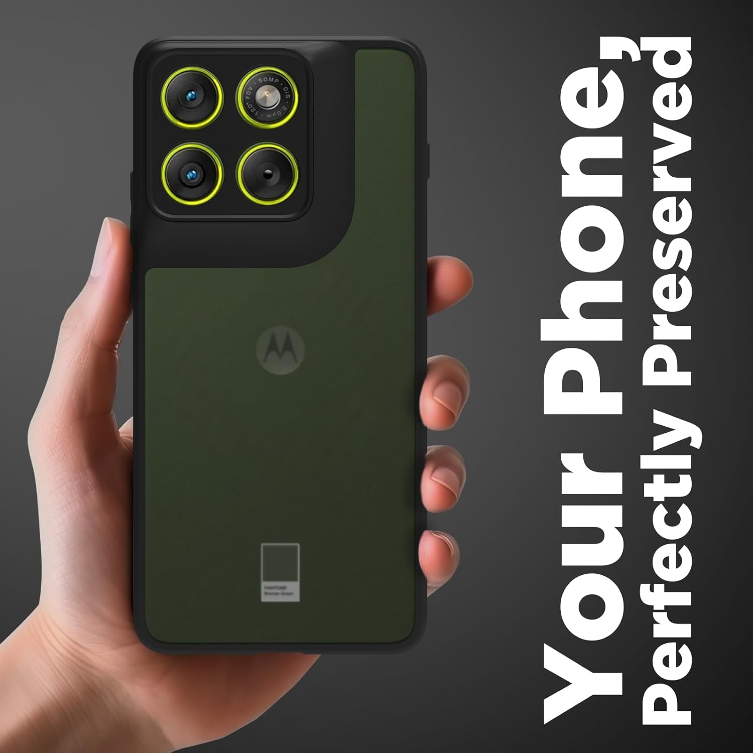 Moto Edge 70 5G Back Cover Case | Sleek Hybrid - Matte Black