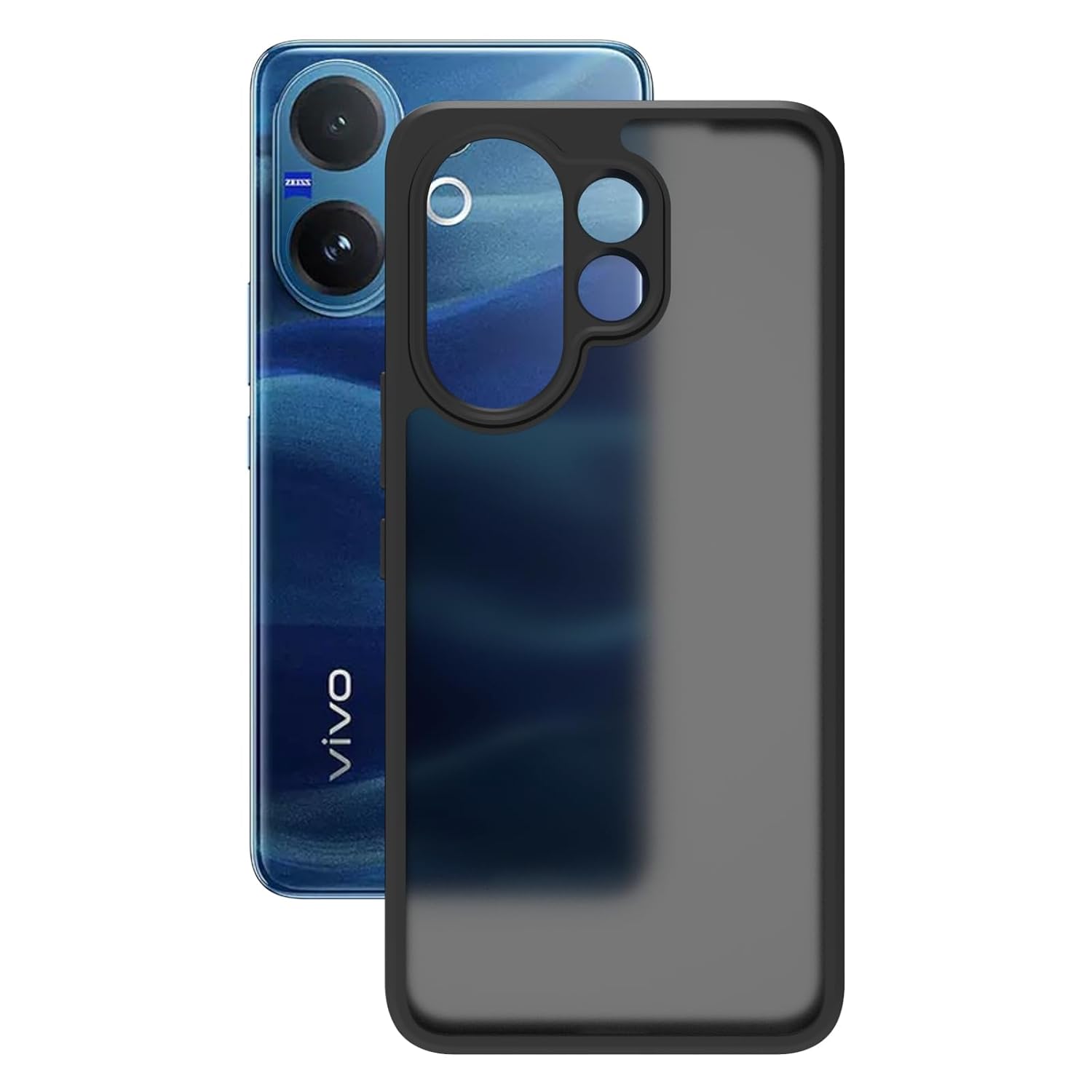 Vivo V60 5G / Vivo T4 Pro 5G / Vivo V60e 5G Back Cover Case | Sleek Hybrid - Matte Black