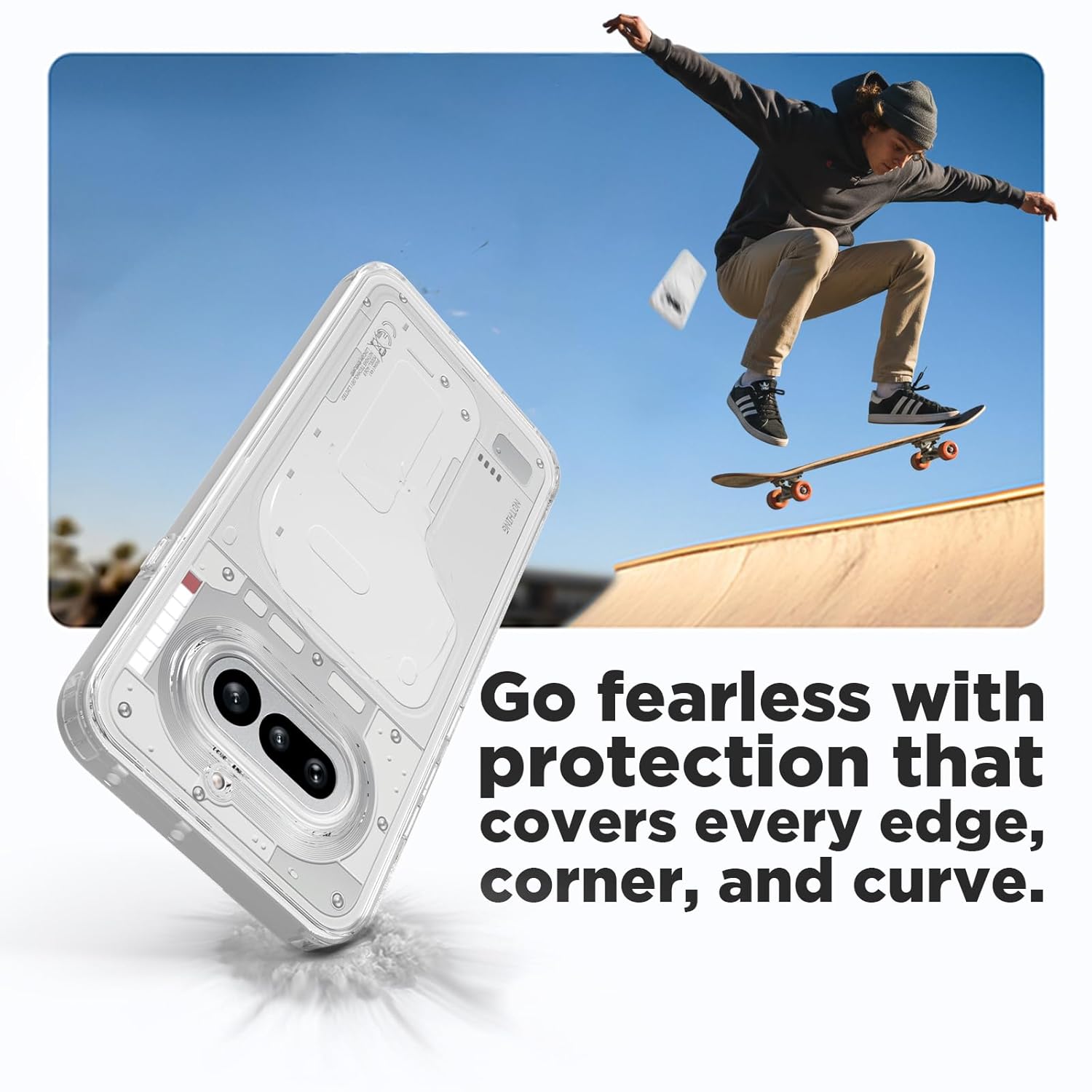 Nothing Phone 4a 5G Back Cover Case | Clear Hybrid - Clear
