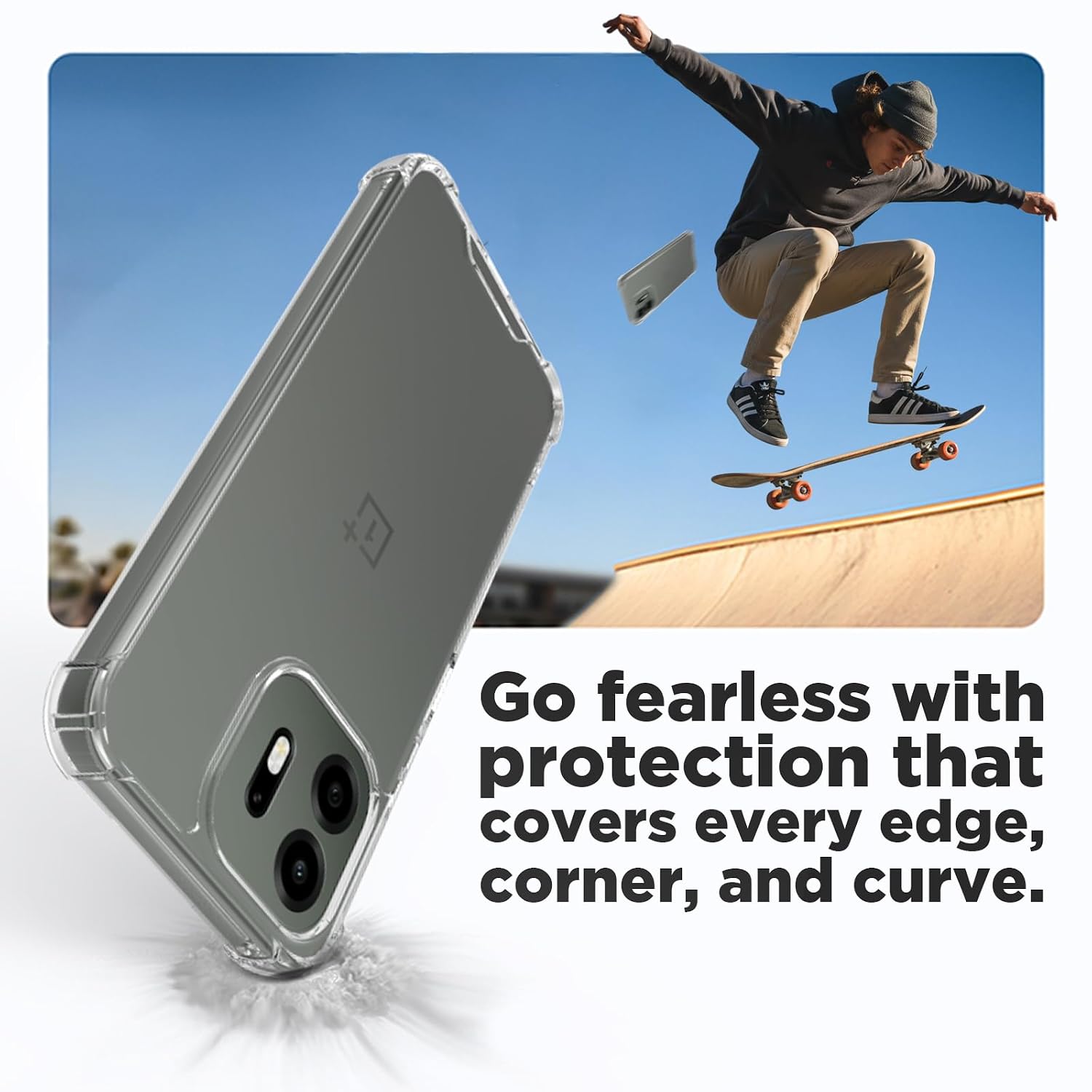 OnePlus N6 Back Cover Case | Clear Hybrid - Clear