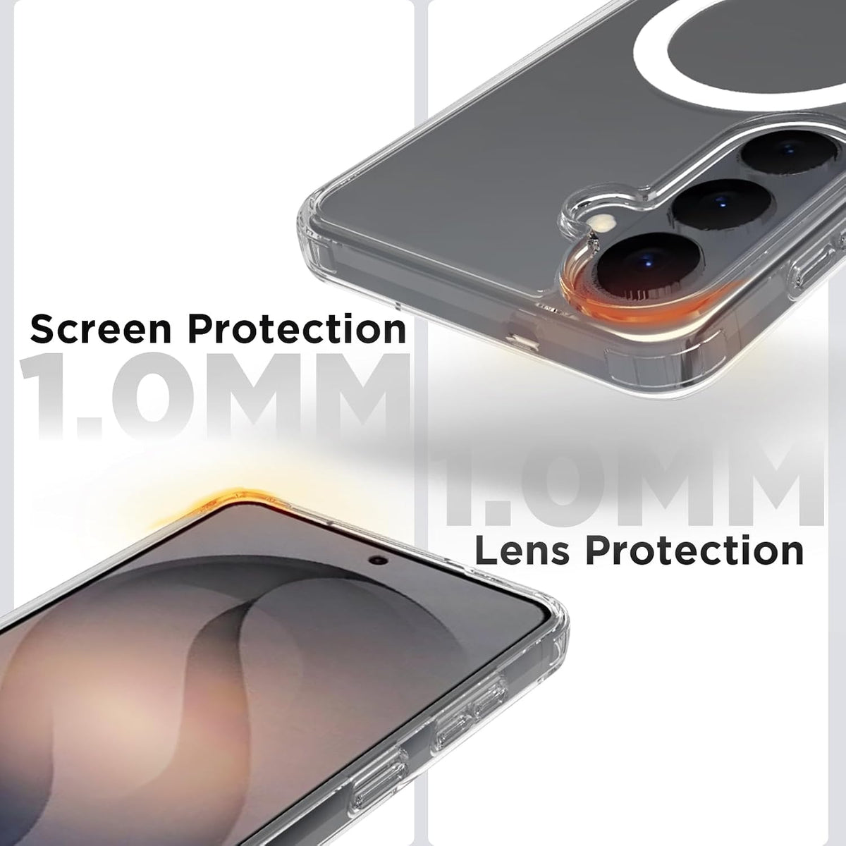 Samsung Galaxy S26 Plus Back Cover Case | Clear Hybrid - Clear Magnetic