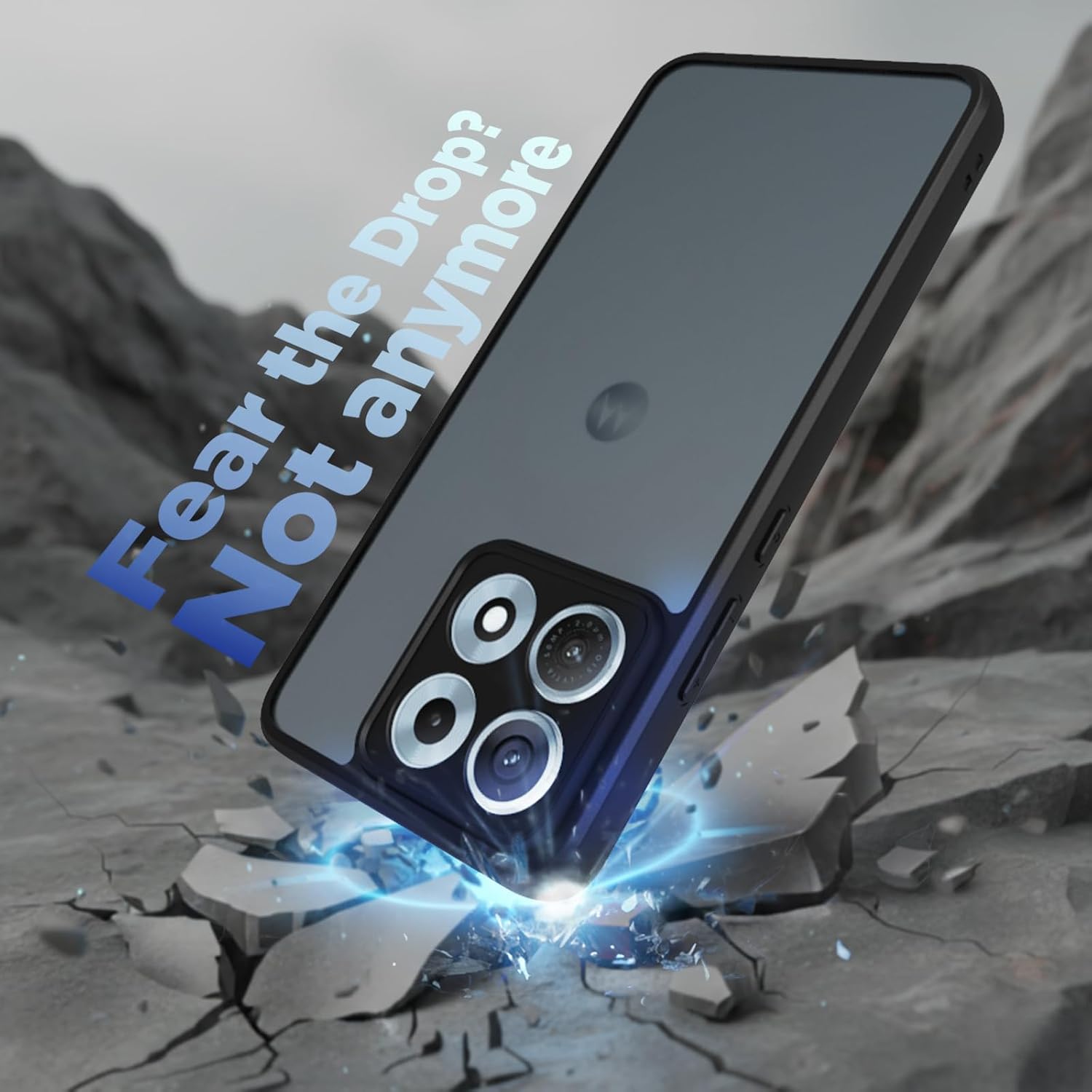 Motorola Edge 70 Max Back Cover Case | Sleek Hybrid - Matte Black