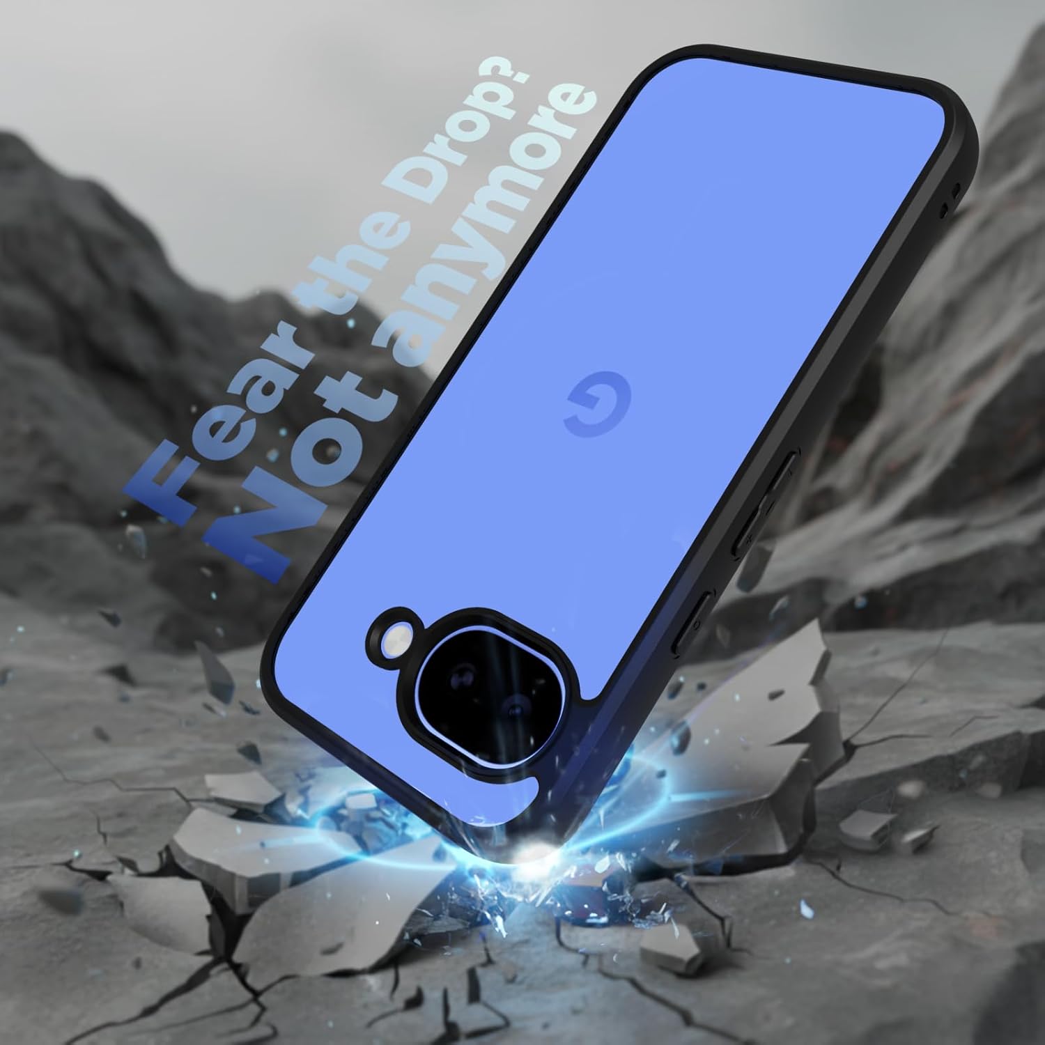 Google Pixel 10a Back Cover Case | Sleek Hybrid - Clear Black
