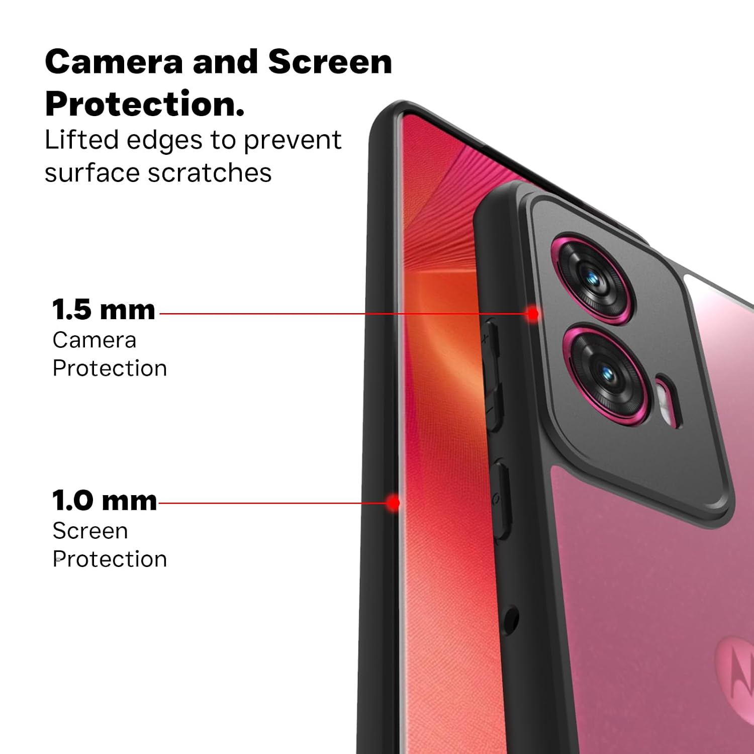 Motorola Edge 50 Fusion / Moto G96 Back Cover Case | Sleek Hybrid - Clear