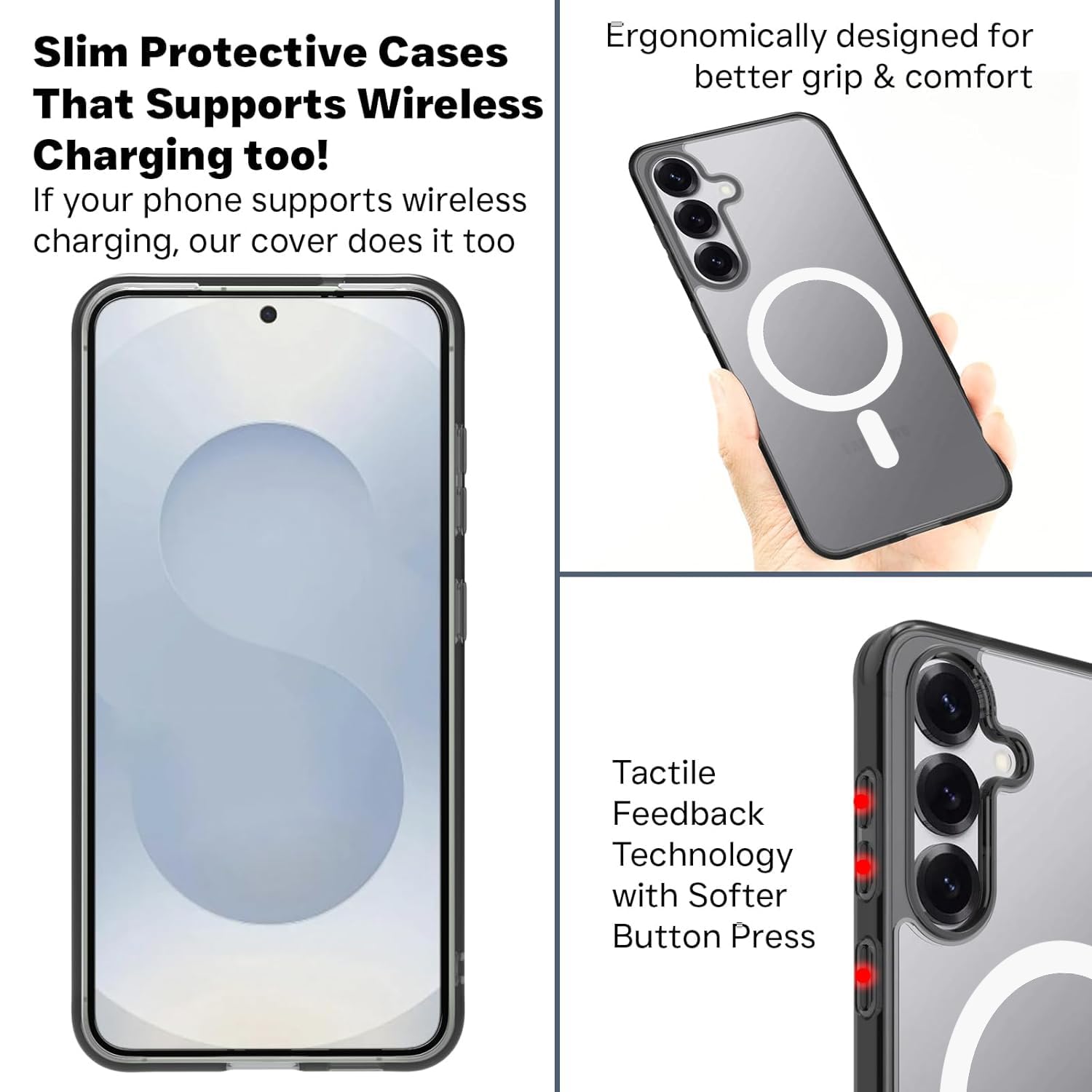 Samsung Galaxy S25 Back Cover Case | Clear Hybrid - Clear Magnetic