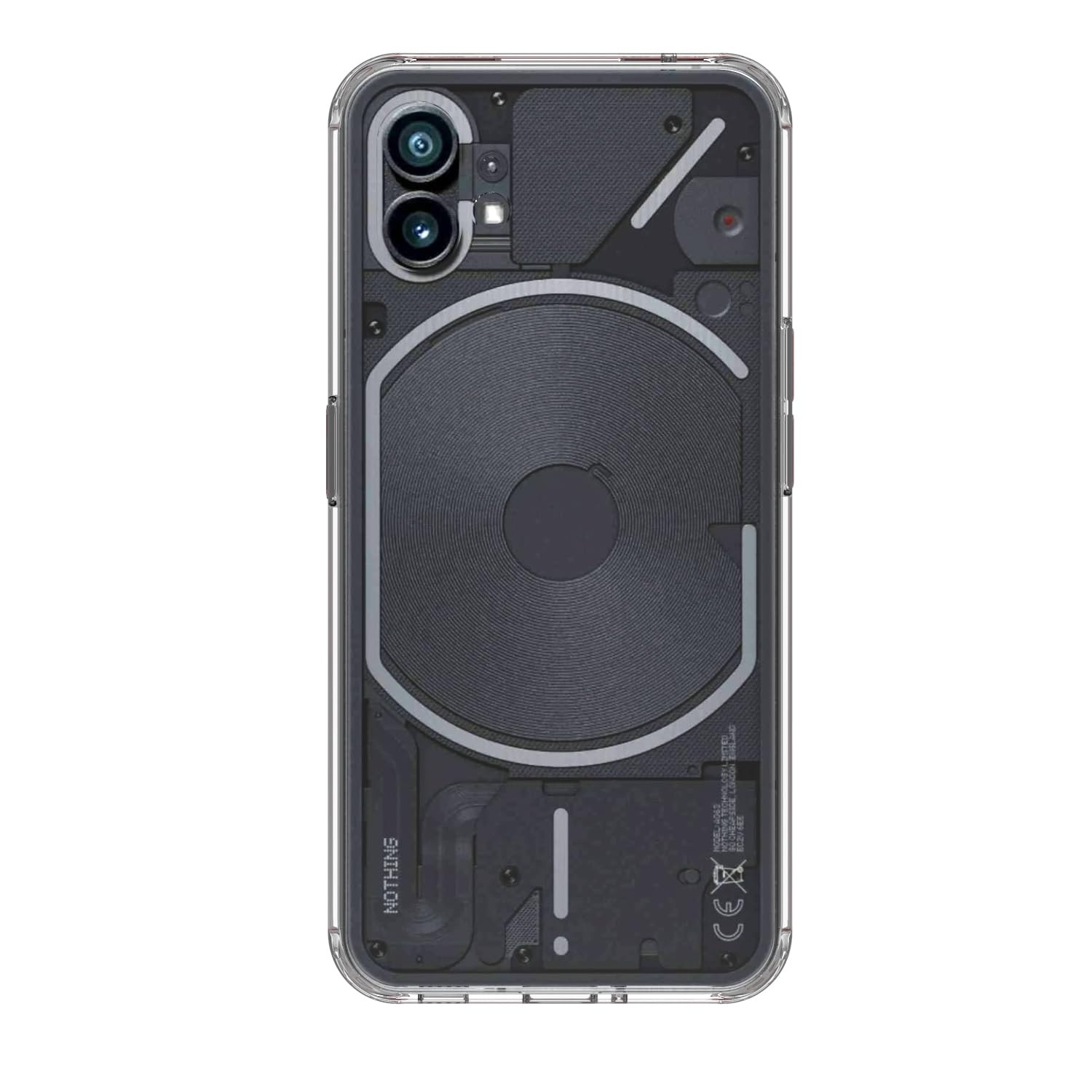 Nothing Phone 1 Back Cover Case | Clear Hybrid - Clear Magnetic