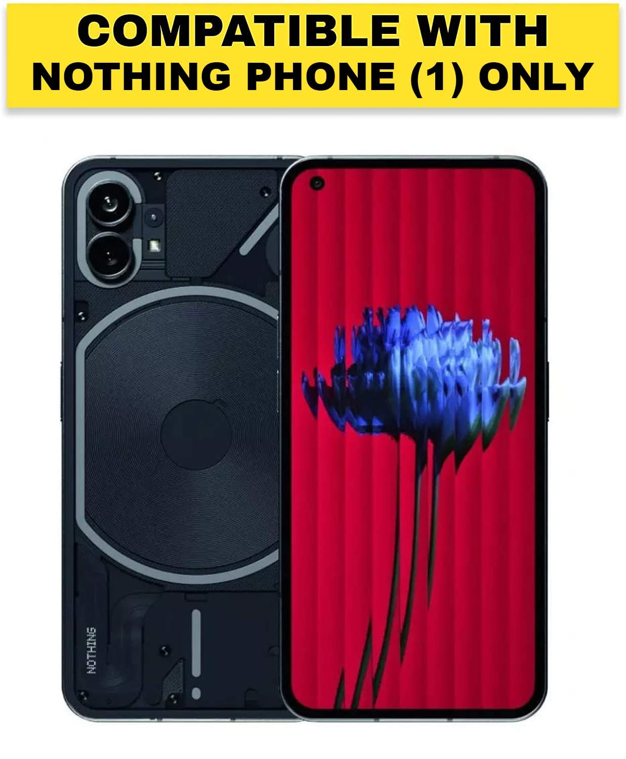 Nothing Phone 1 Back Cover Case | Clear Hybrid - Clear Magnetic