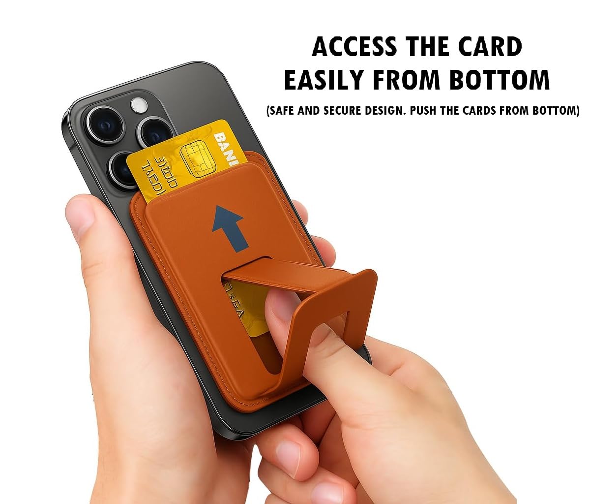 Phone Wallet | Card Holder with Stand - Mocha Brown