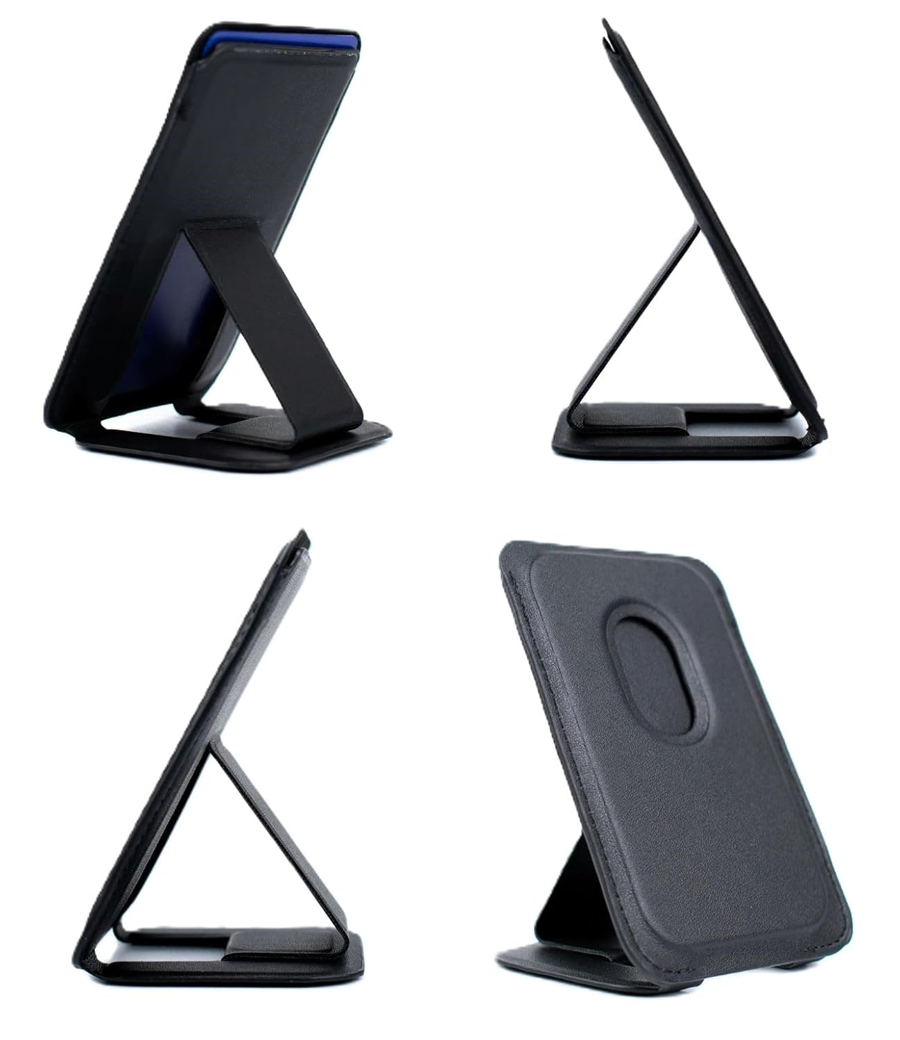 Phone Wallet | Card Holder with Stand - Obsidian Black
