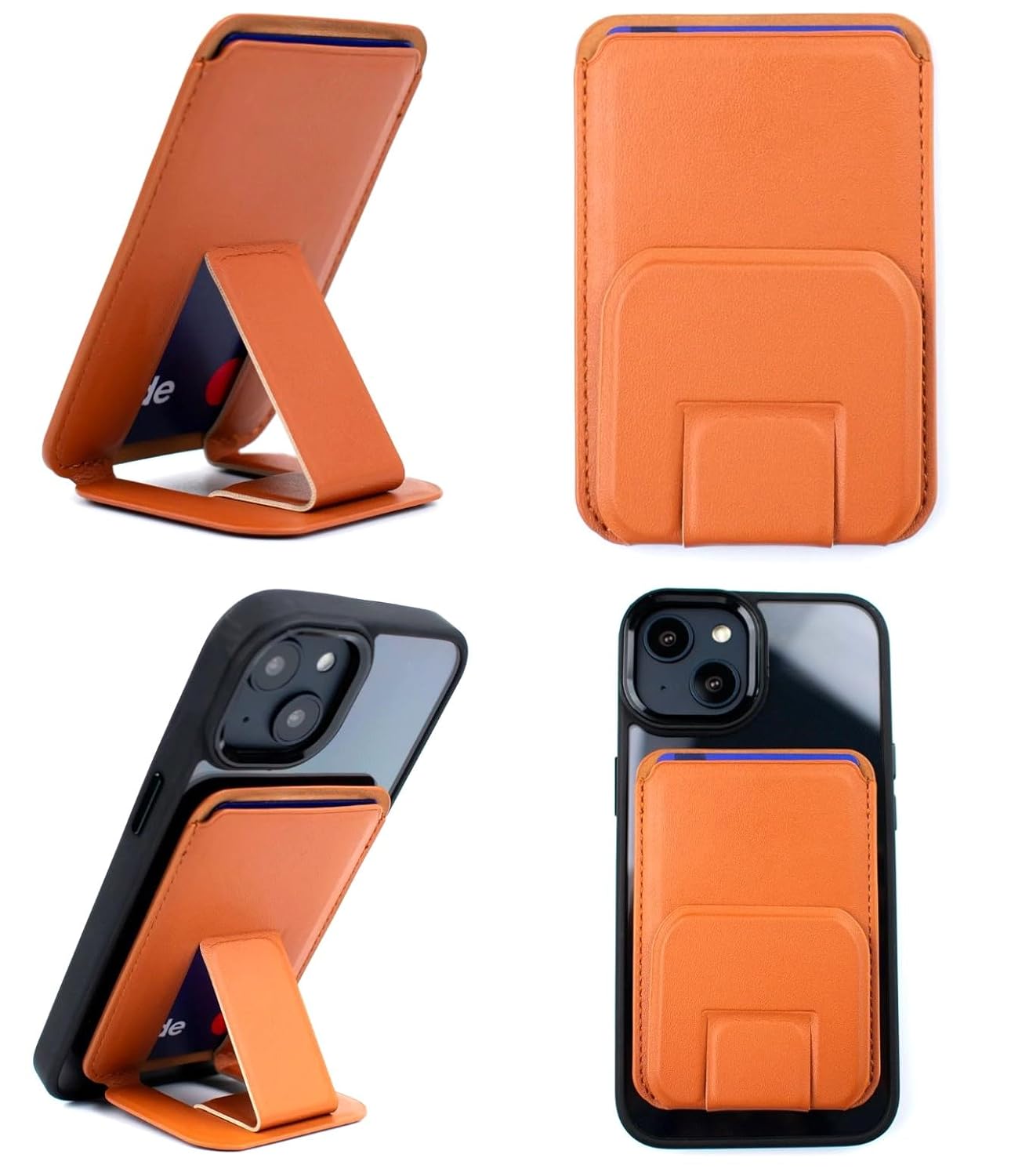 Phone Wallet | Card Holder with Stand - Mocha Brown
