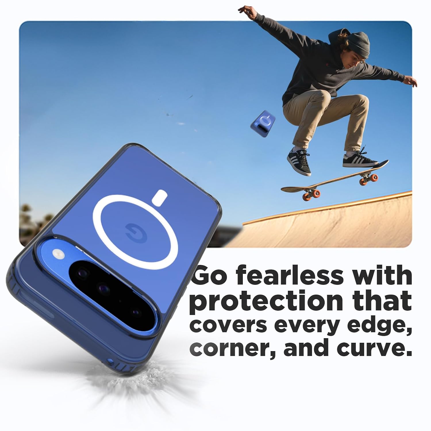 Google Pixel 10 / Pixel 10 Pro Back Cover Case | Sleek Hybrid - Clear Magnetic