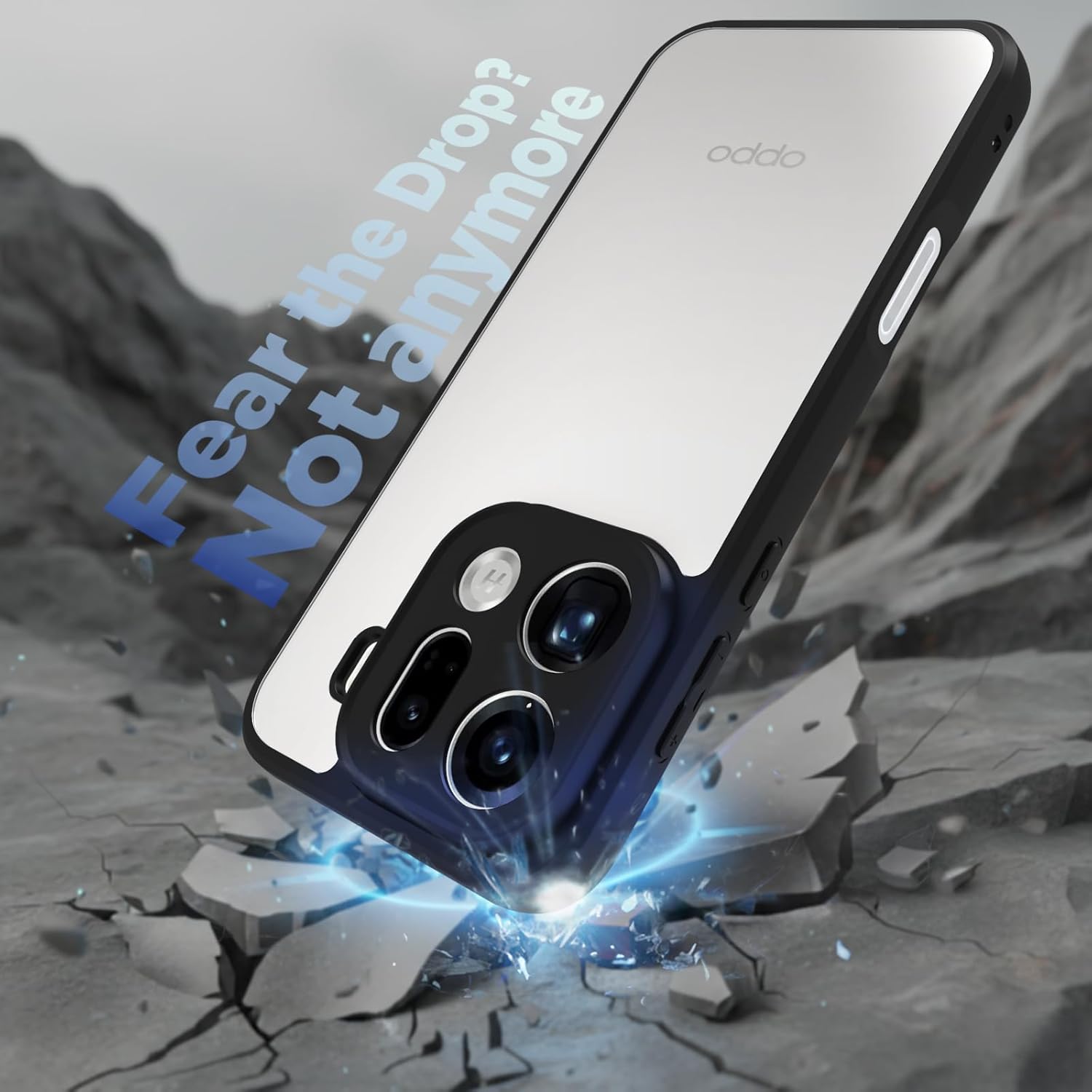 Oppo Find X9 Pro 5G Back Cover Case | Sleek Hybrid - Clear Black