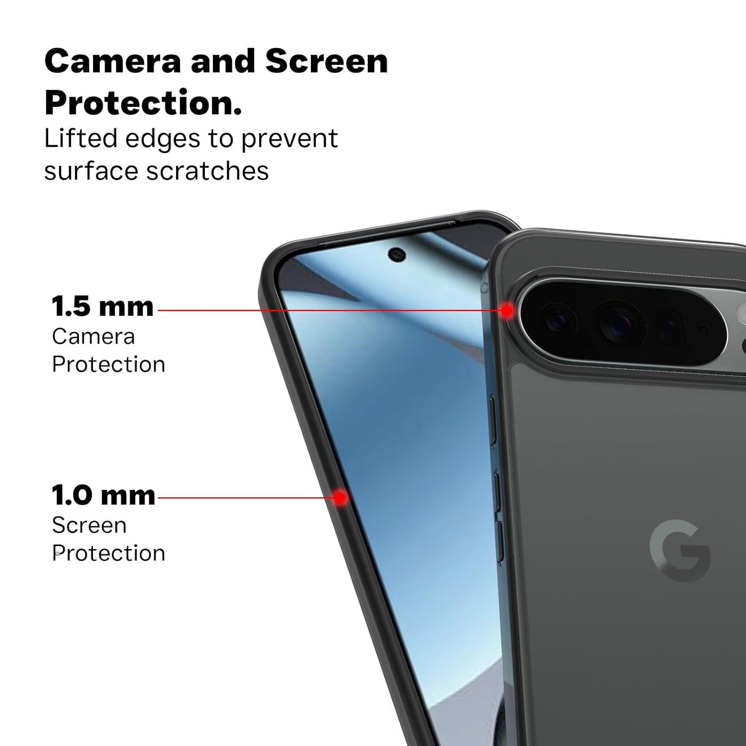 Google Pixel 10 Pro XL Back Cover Case | Clear Hybrid - Clear
