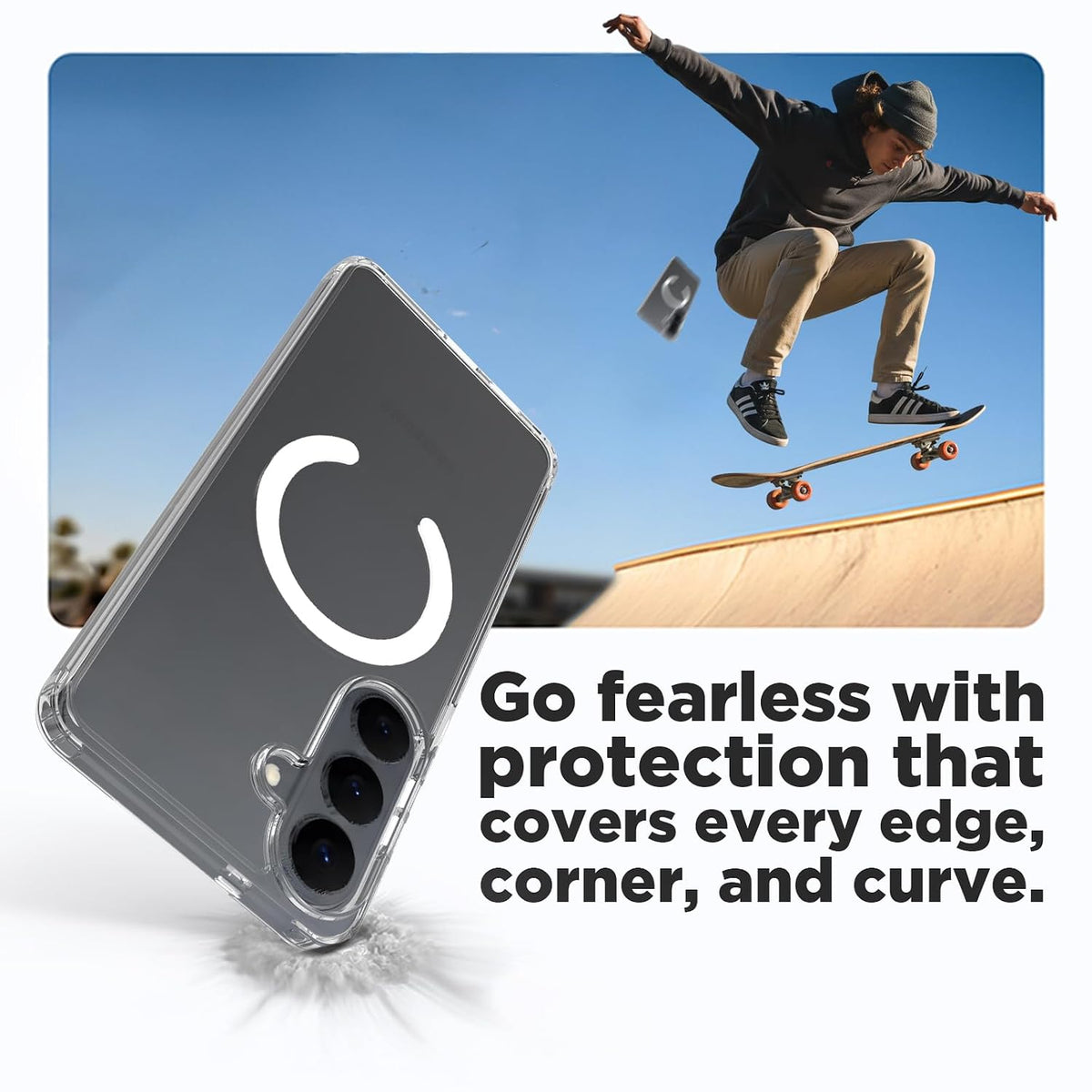 Samsung Galaxy S26 Plus Back Cover Case | Clear Hybrid - Clear Magnetic