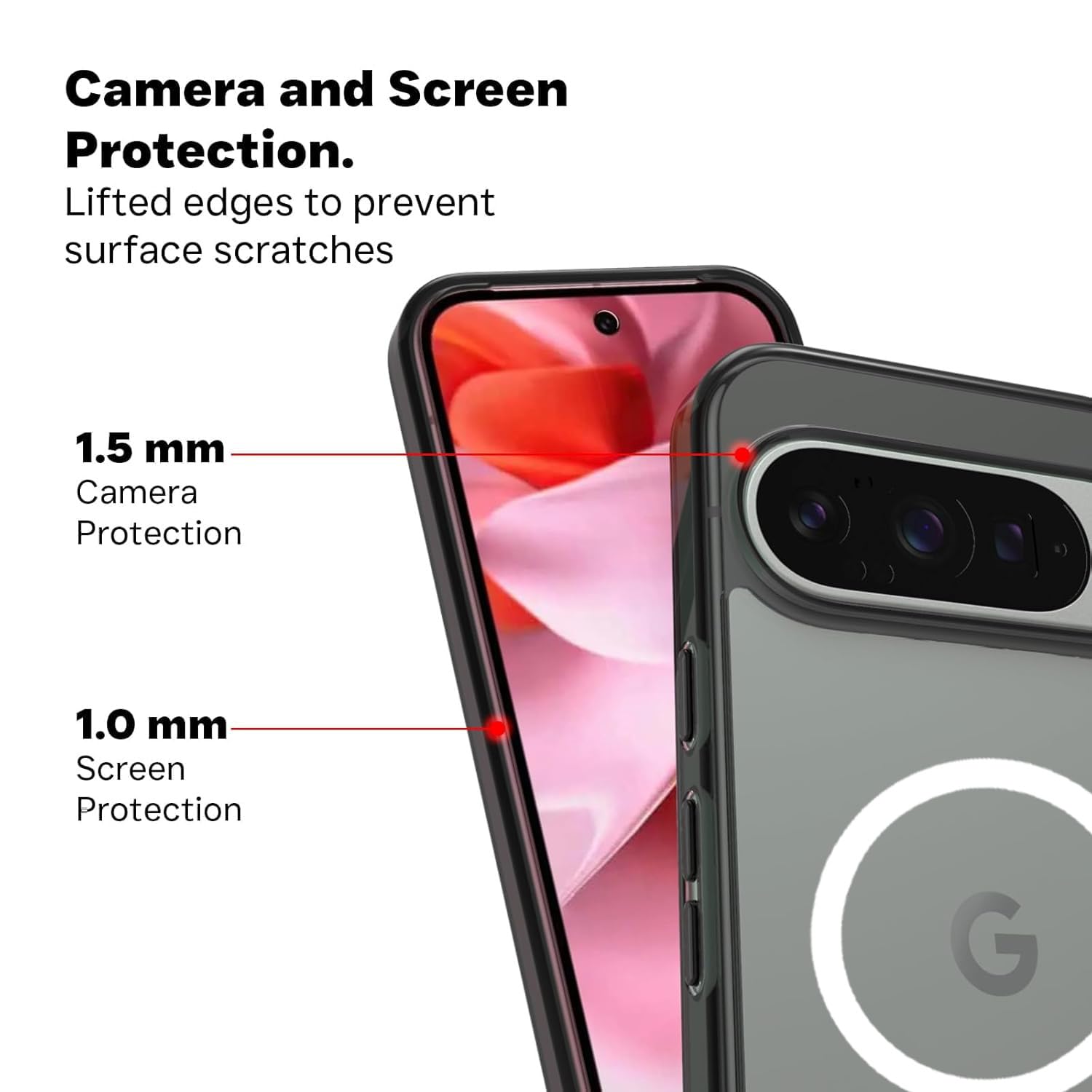 Google Pixel 9 / Pixel 9 Pro Back Cover Case | Clear Hybrid - Clear Magnetic