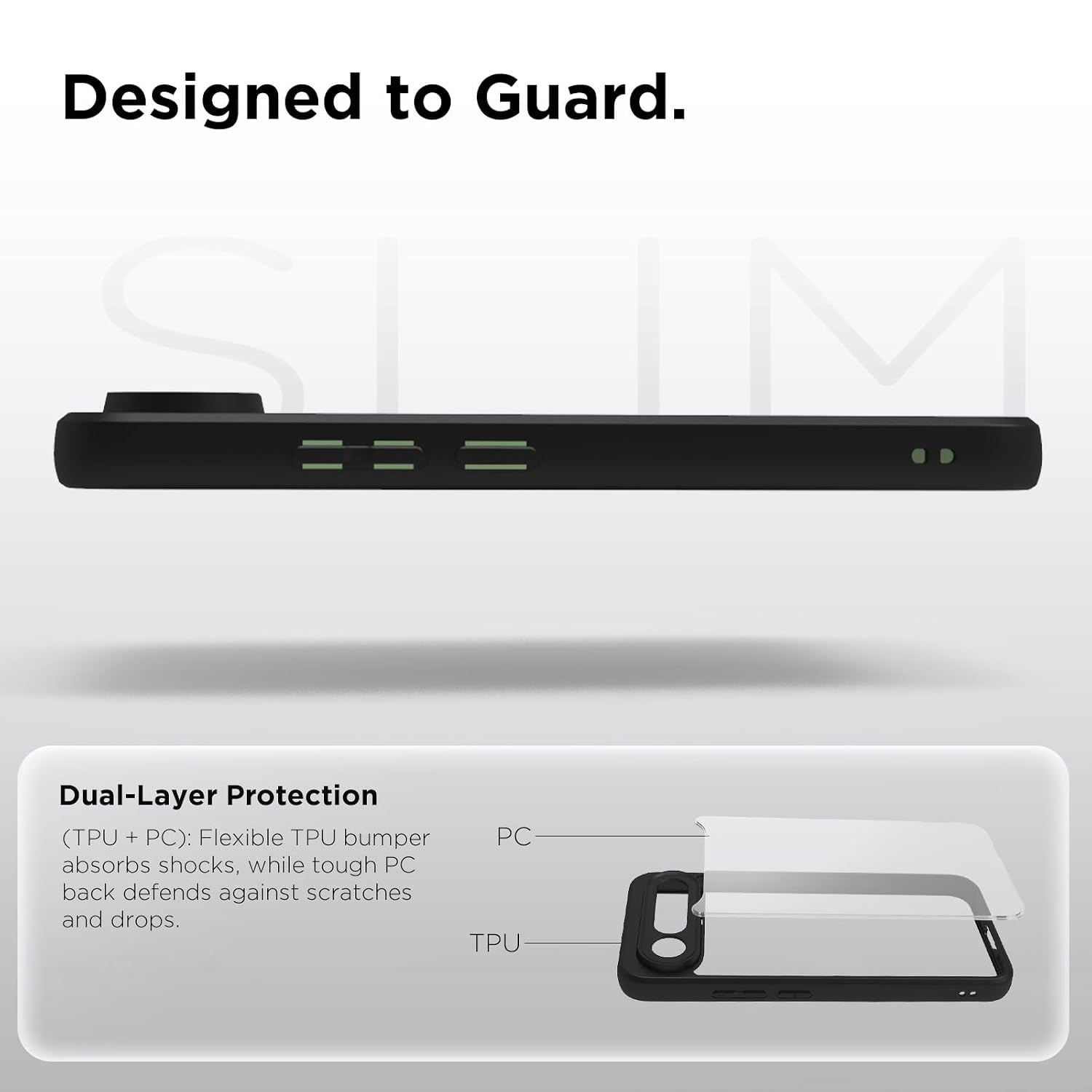 Vivo X300 FE Back Cover Case | Sleek Hybrid - Clear Black
