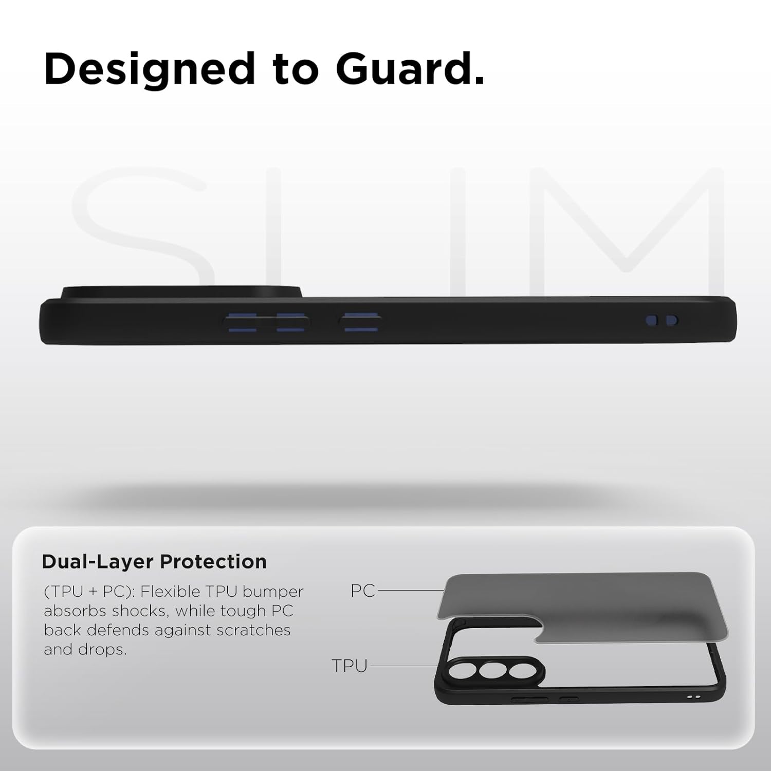 Vivo V70 FE Back Cover Case | Sleek Hybrid - Matte Black