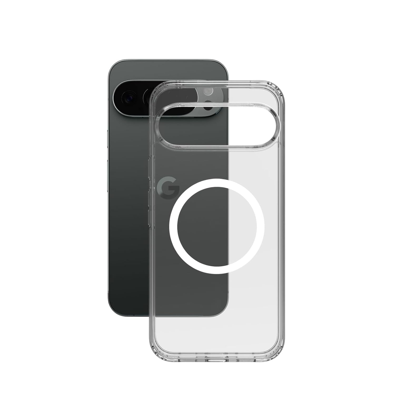 Google Pixel 10 Pro XL Back Cover Case | Clear Hybrid - Clear Magnetic