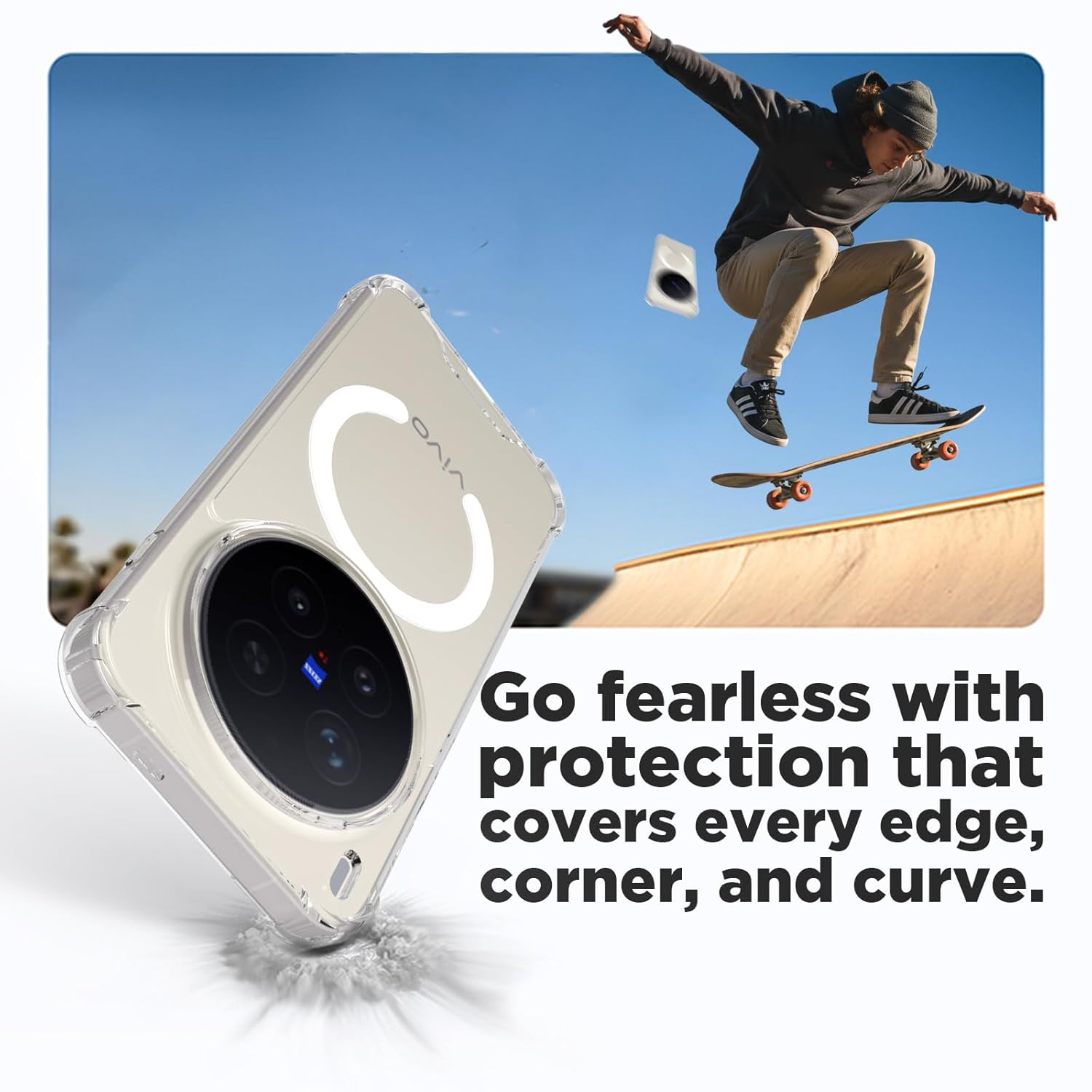Vivo X300 Pro 5G Back Cover Case | Clear Hybrid - Clear Smoke Magnetic