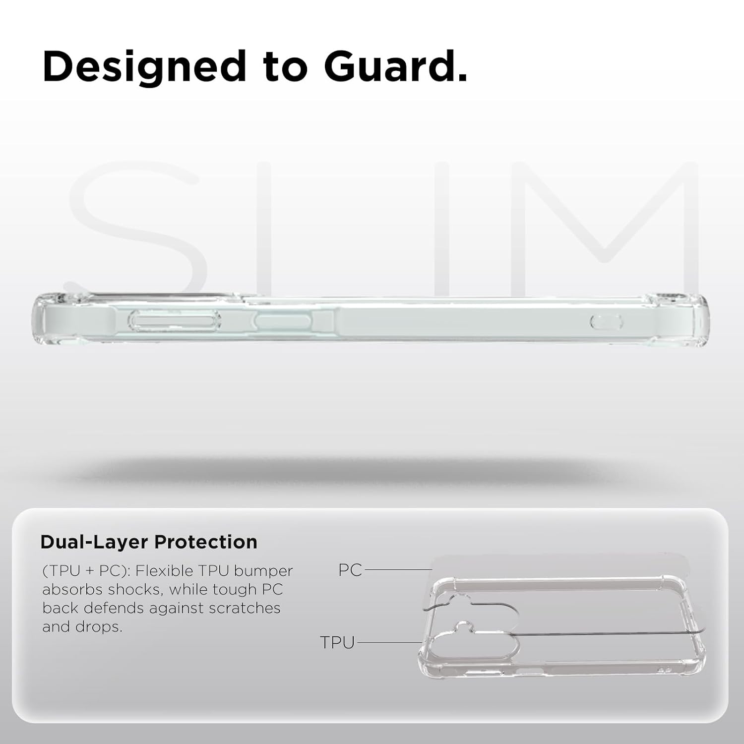 Samsung Galaxy A27 Back Cover Case | Clear Hybrid - Clear