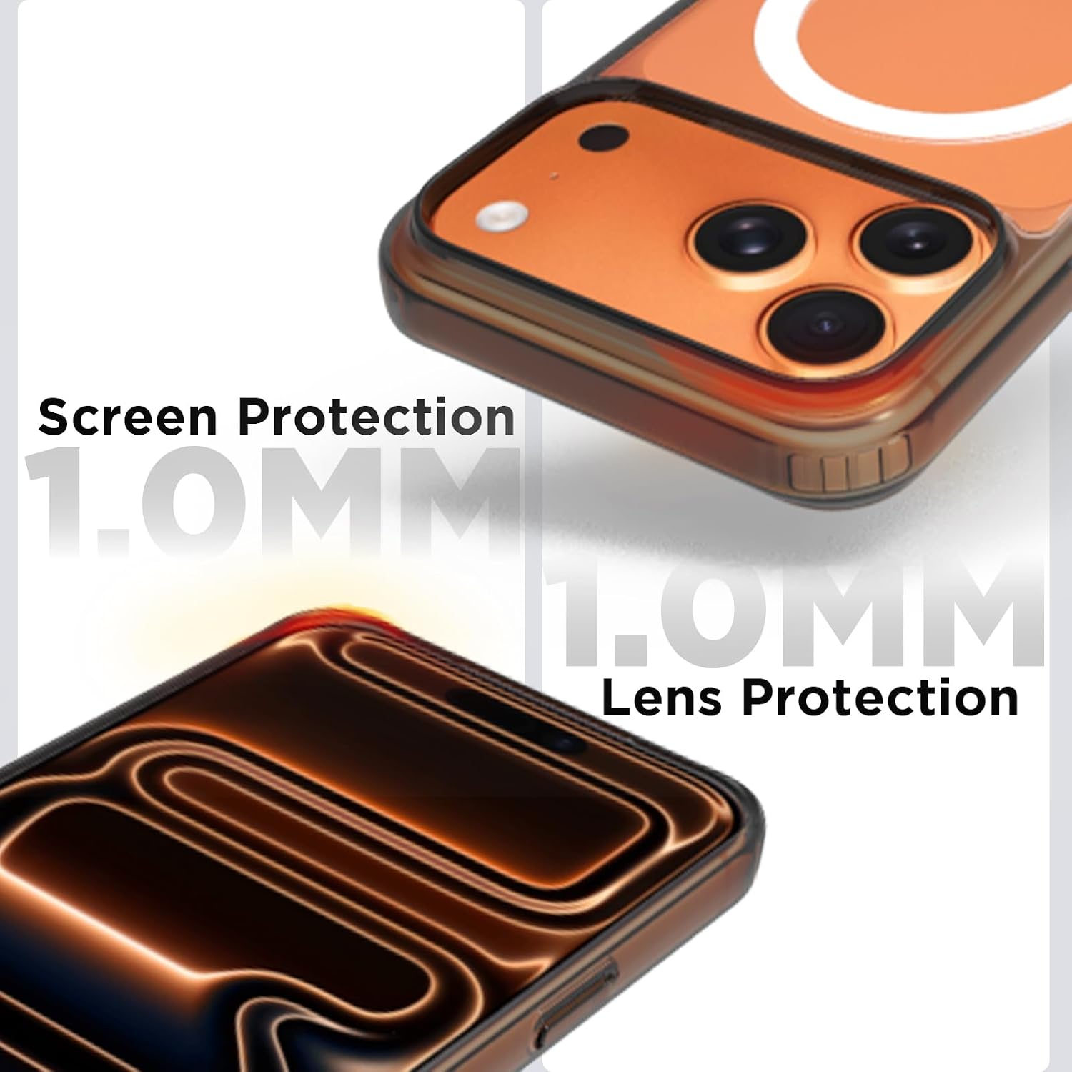 iPhone 17 Pro Max Back Cover Case | Clear Hybrid - Clear Magnetic