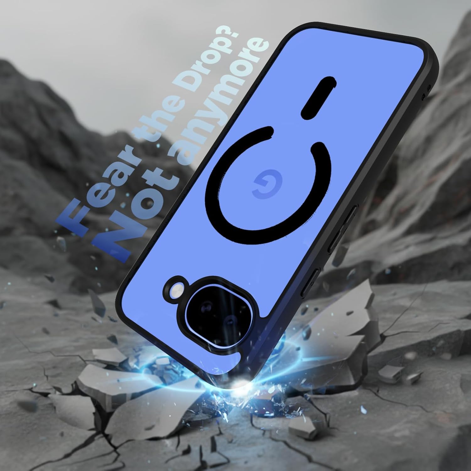 Google Pixel 10a Back Cover Case | Clear Hybrid - Smoke Black Magnetic