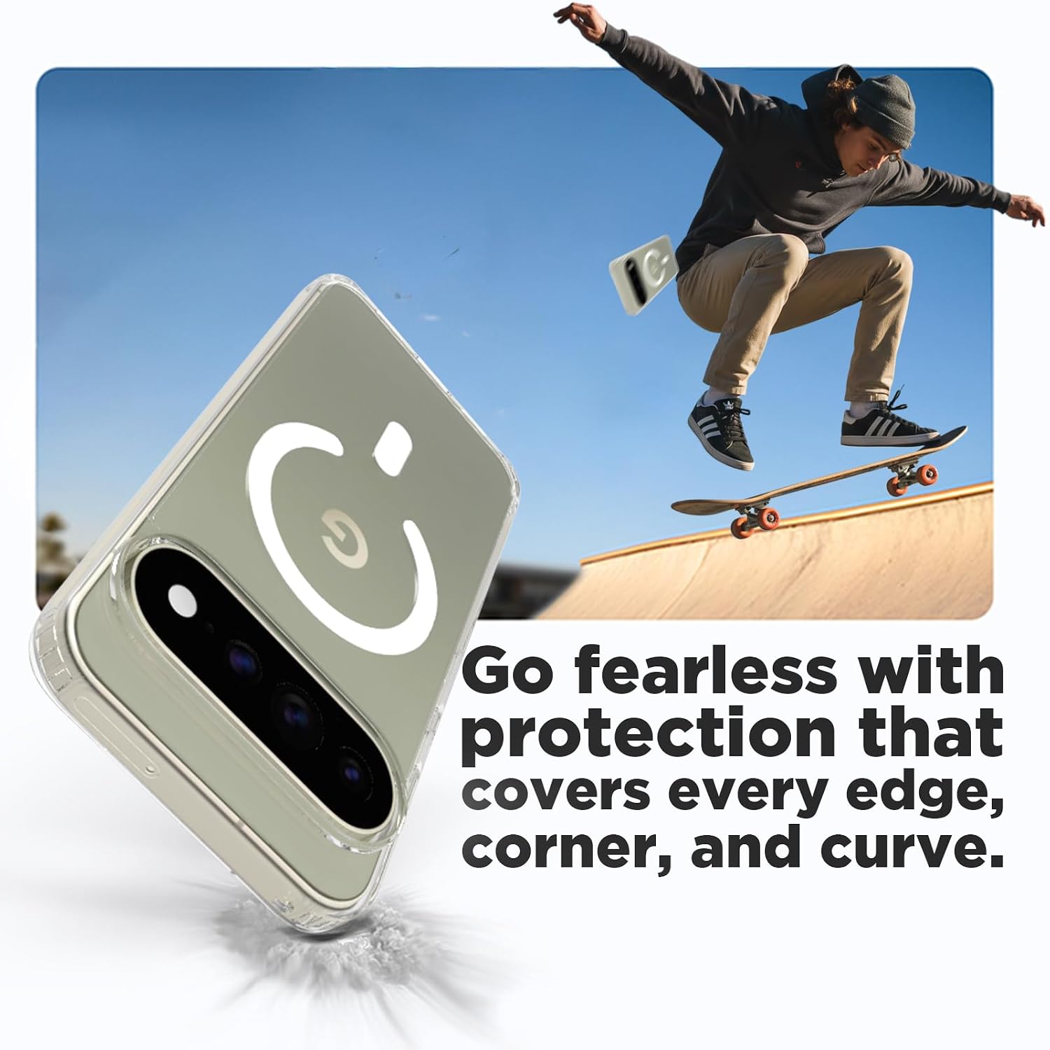 Google Pixel 11 Pro XL Back Cover Case | Clear Hybrid - Clear Magnetic