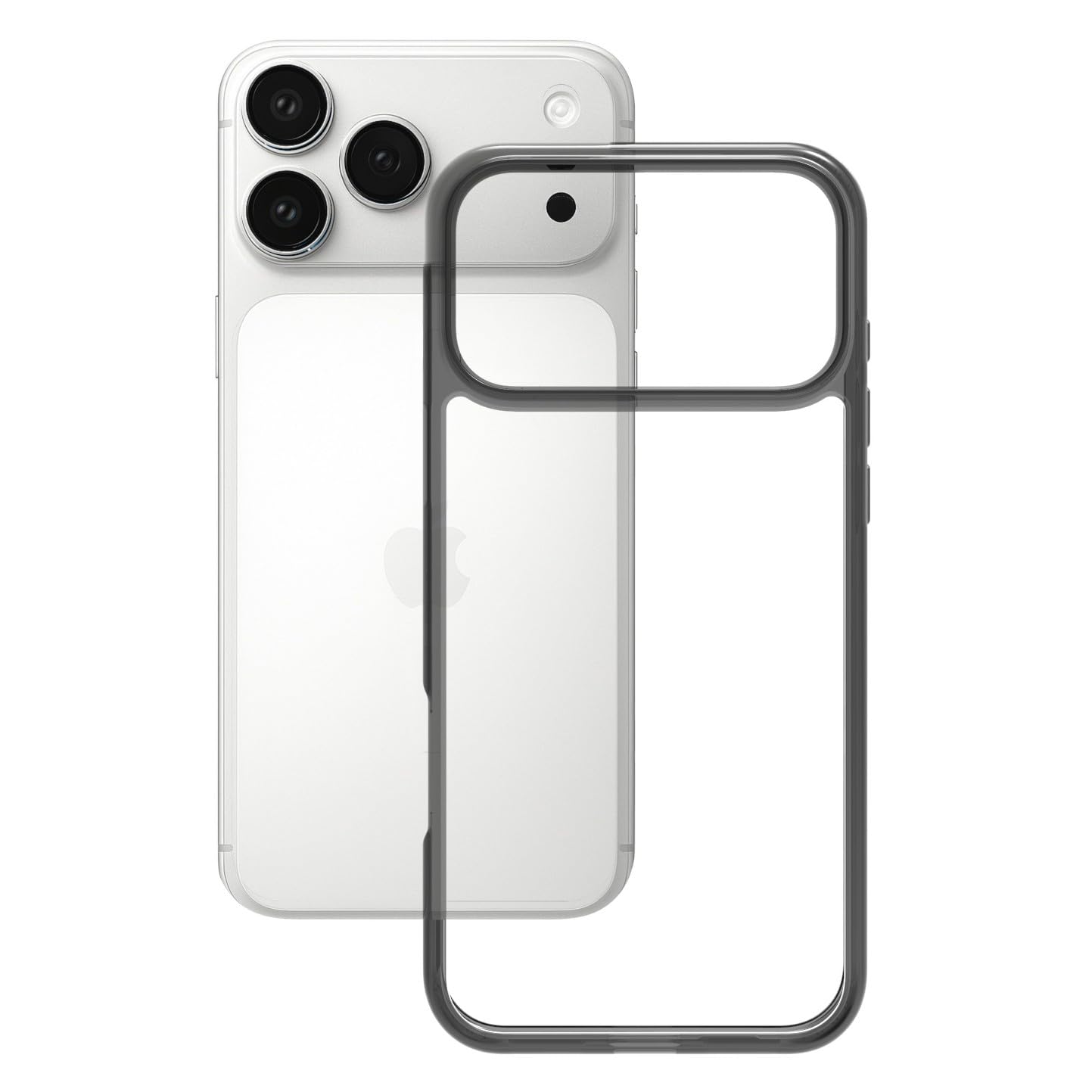 iPhone 17 Pro Max Back Cover Case | Clear Hybrid - Clear Smoke