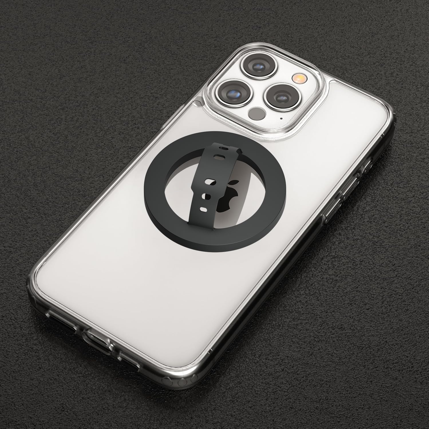 Magnetic Phone Grip | Silicone Finger Loop - Silcy Black