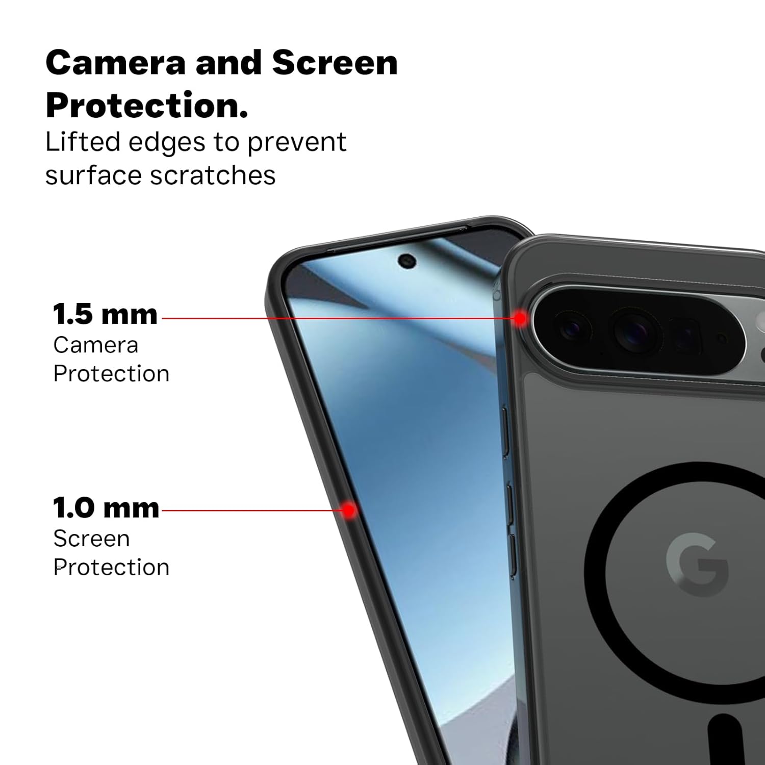Google Pixel 10 Pro XL  Back Cover Case | Clear Hybrid - Clear Magnetic