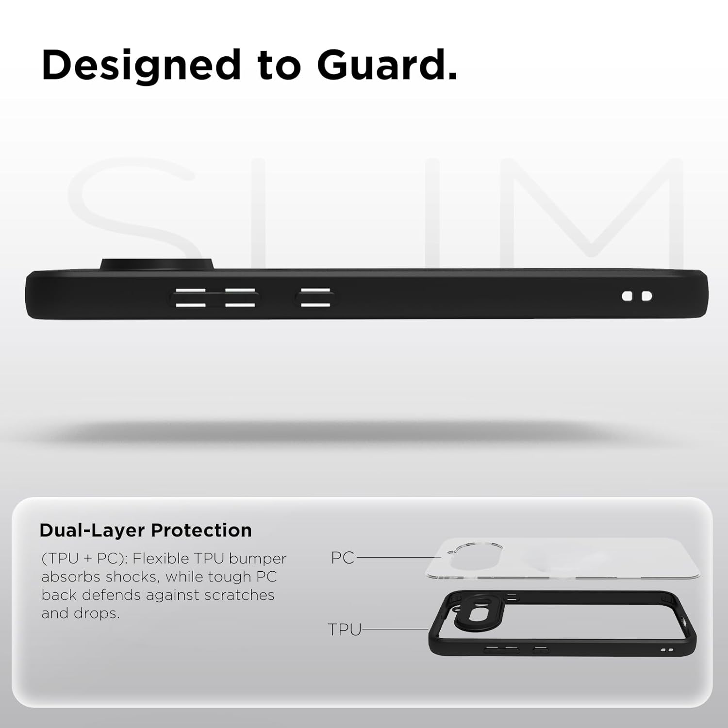Nothing Phone 4a 5G Back Cover Case | Sleek Hybrid - Clear