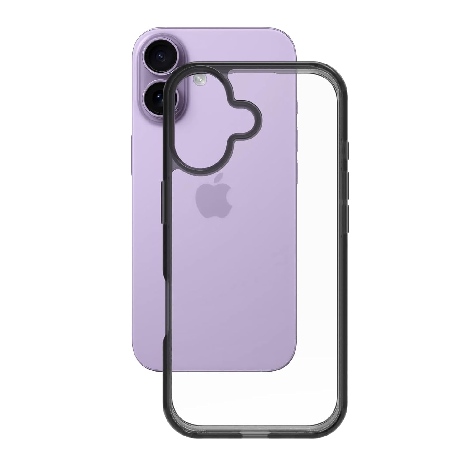 iPhone 17 Back Cover Case | Clear Hybrid - Clear Black