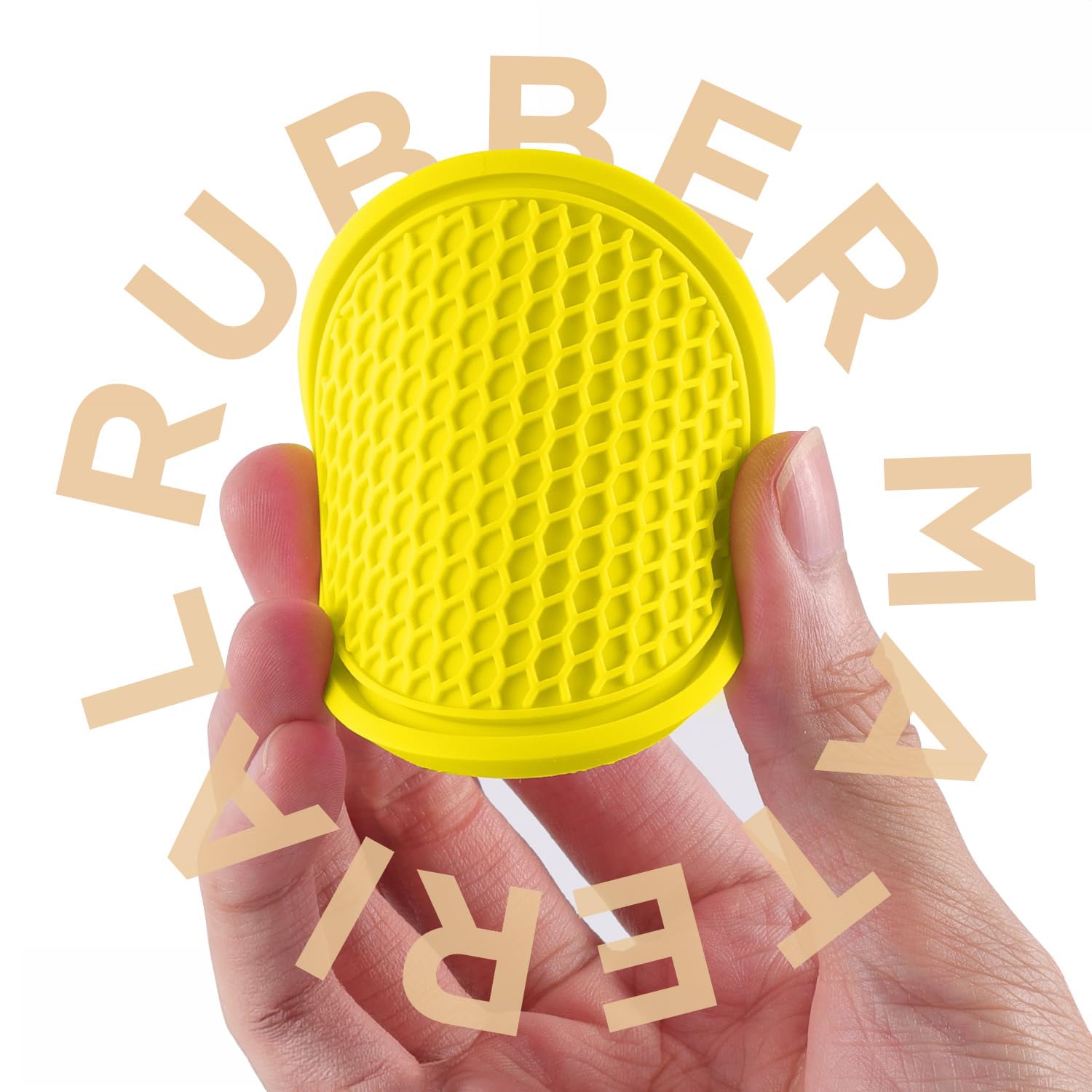 Universal Cup Holder Coasters | Anti-Slip Washable Car Cup Holder Inserts - Yellow