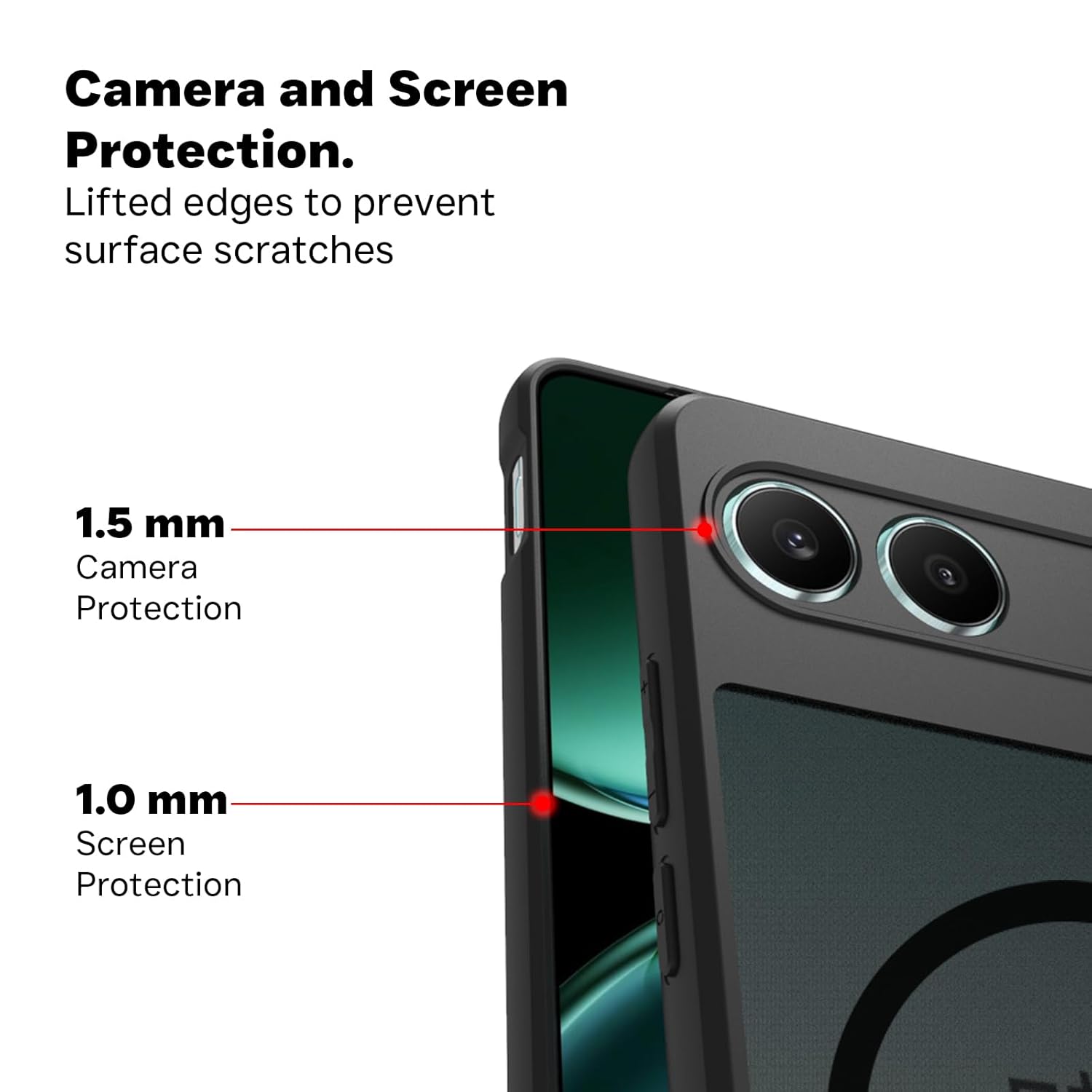 OnePlus Nord 4 5G Back Cover Case | Sleek Hybrid - Matte Black Magnetic