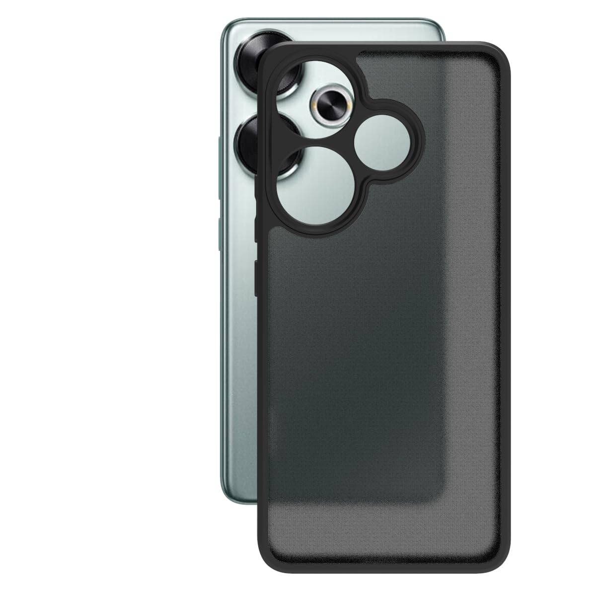 Poco F6 5G Back Cover Case | Sleek Hybrid - Matte Black