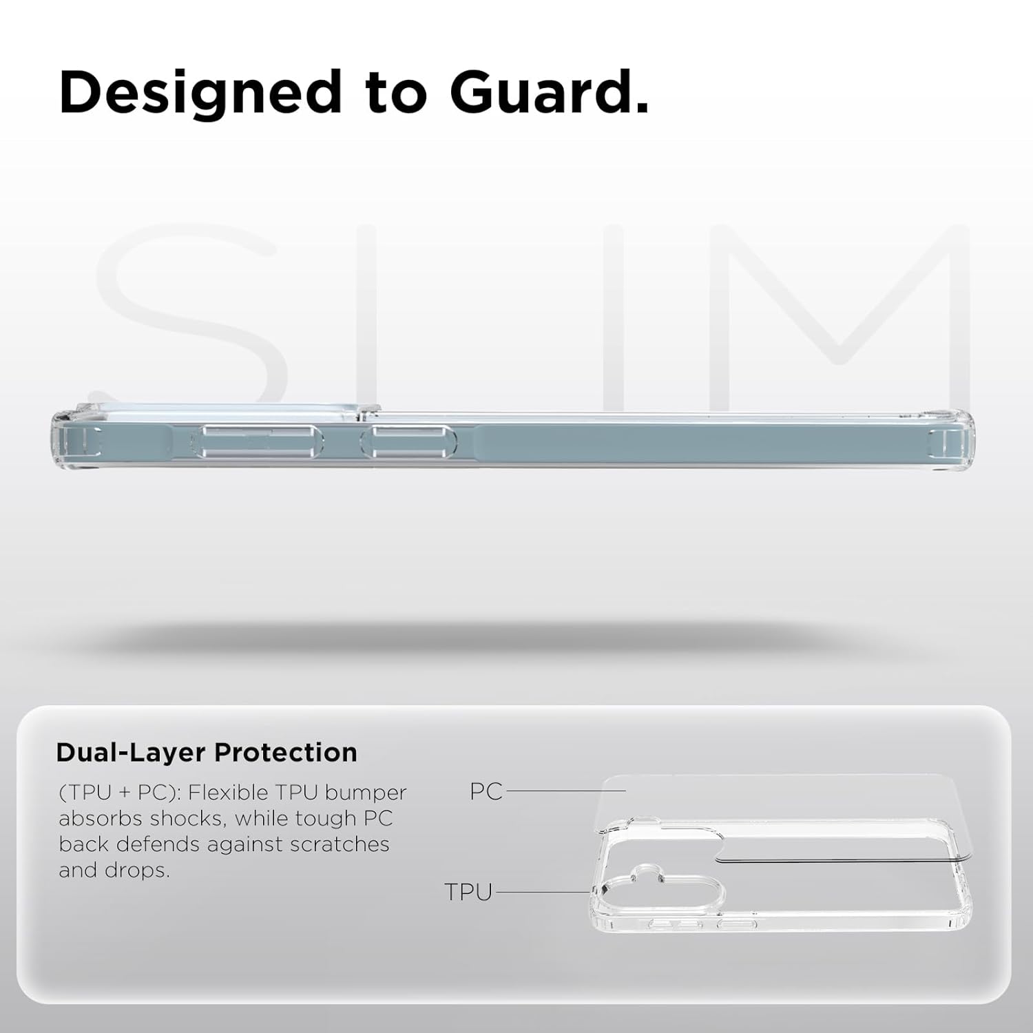 Samsung Galaxy A57 5G Back Cover Case | Clear Hybrid - Clear
