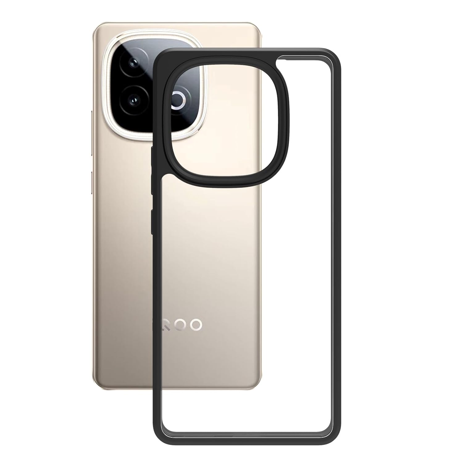 iQOO Neo 10 5G Back Cover Case | Sleek Hybrid - Clear Black