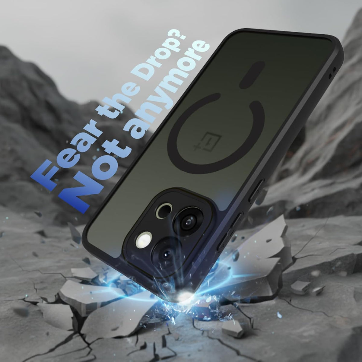 OnePlus 13s Back Cover Case | Sleek Hybrid - Matte Black Magnetic