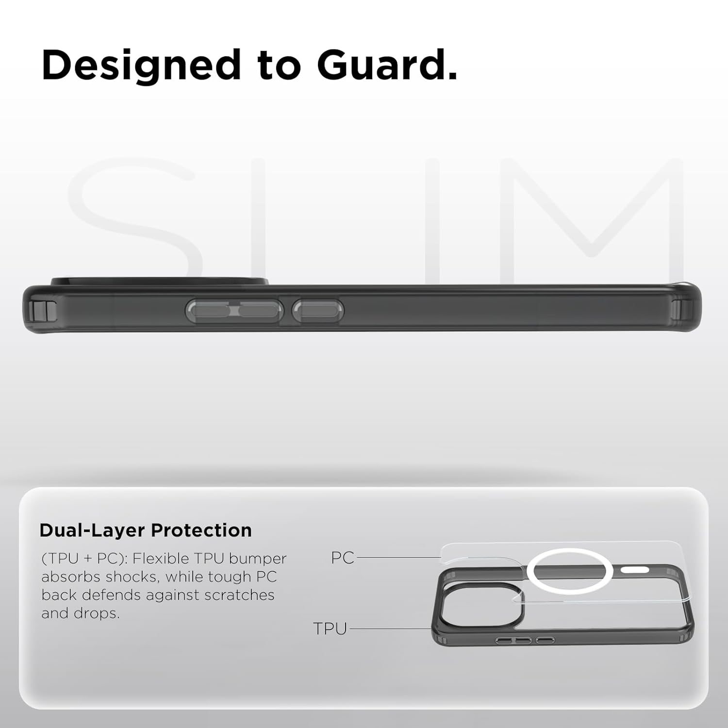 iQOO 15 5G Back Cover Case | Clear Hybrid - Clear Magnetic