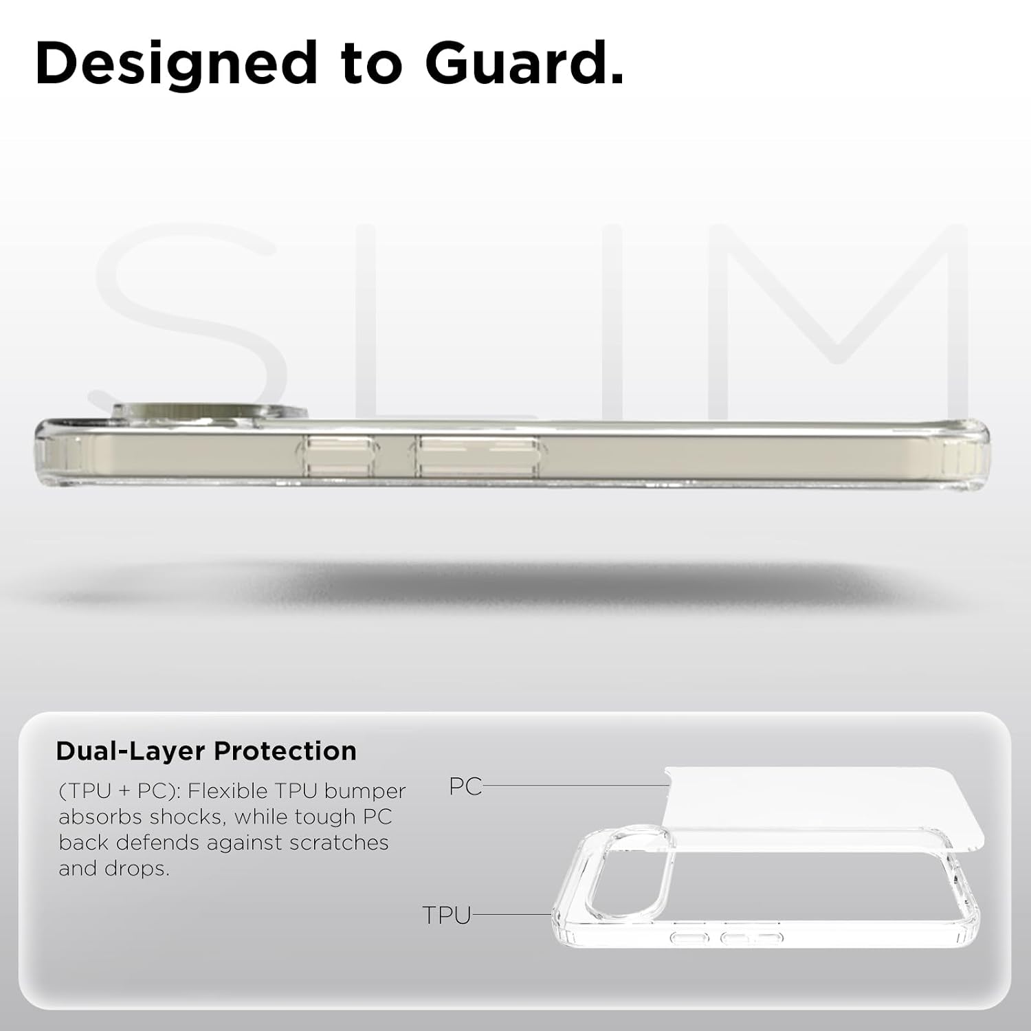 Google Pixel 11 Pro XL Back Cover Case | Clear Hybrid - Clear