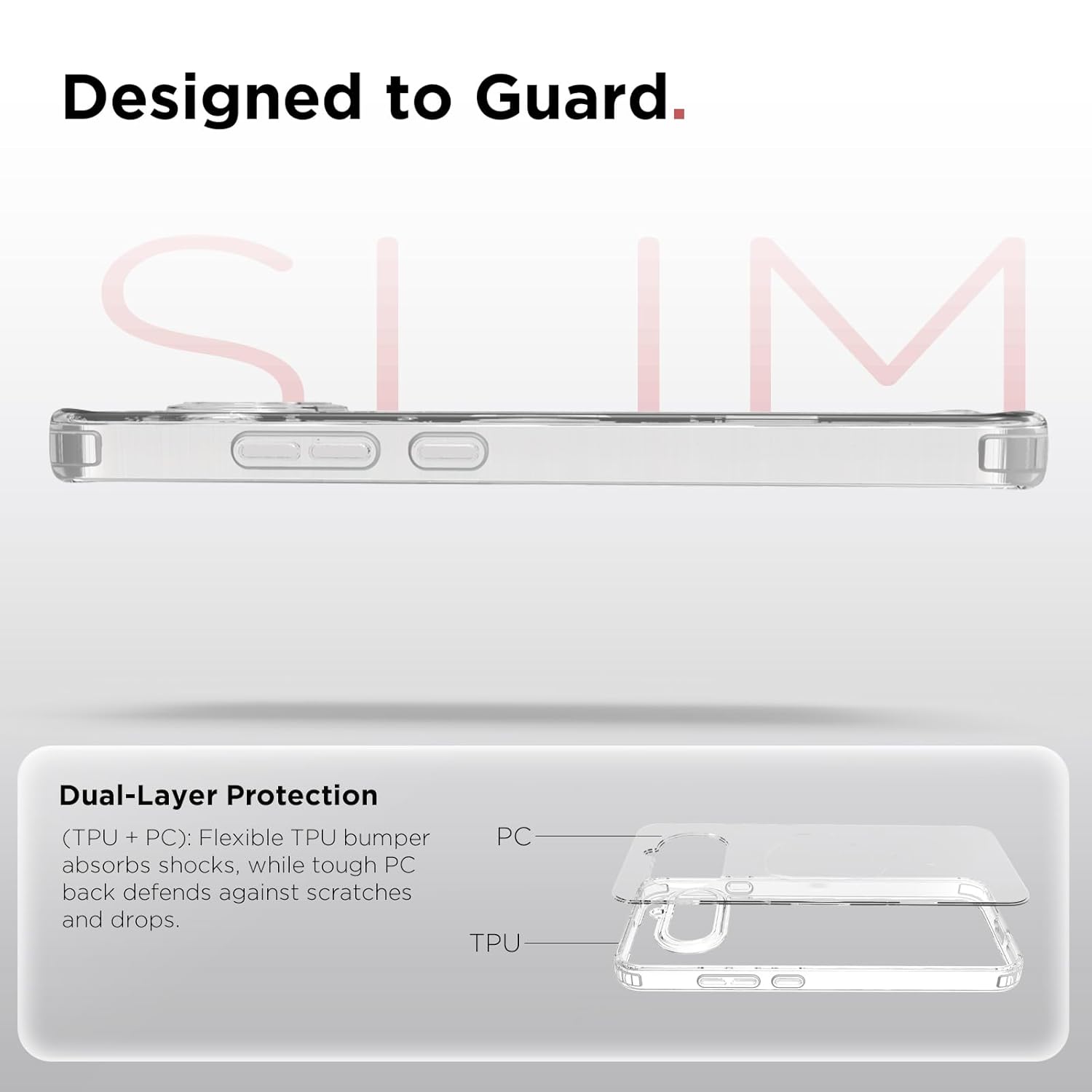Nothing Phone 4a 5G Back Cover Case | Clear Hybrid - Clear