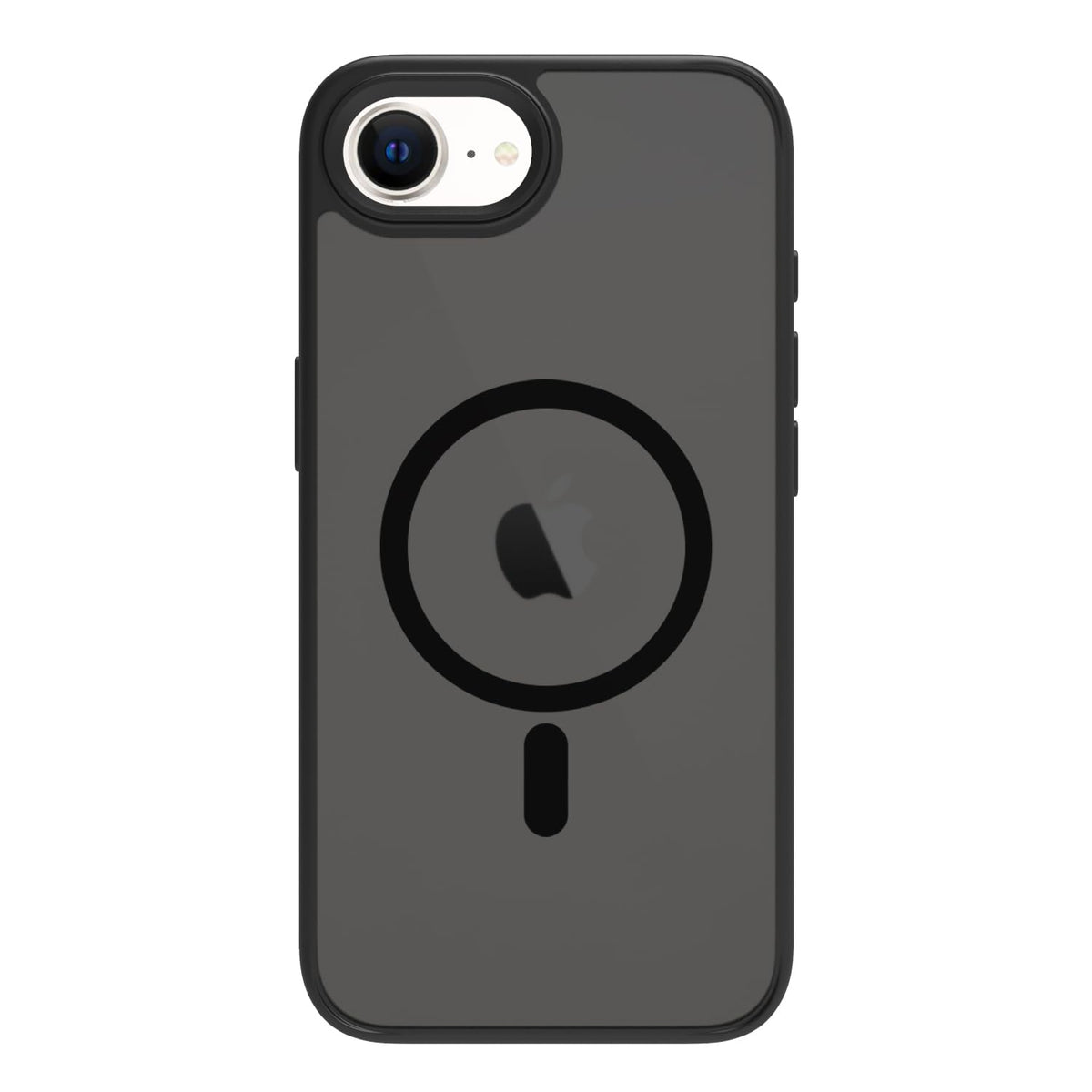 iPhone 17e / iPhone 16e Back Cover Case | Tough Hybrid - Matte Black Magnetic